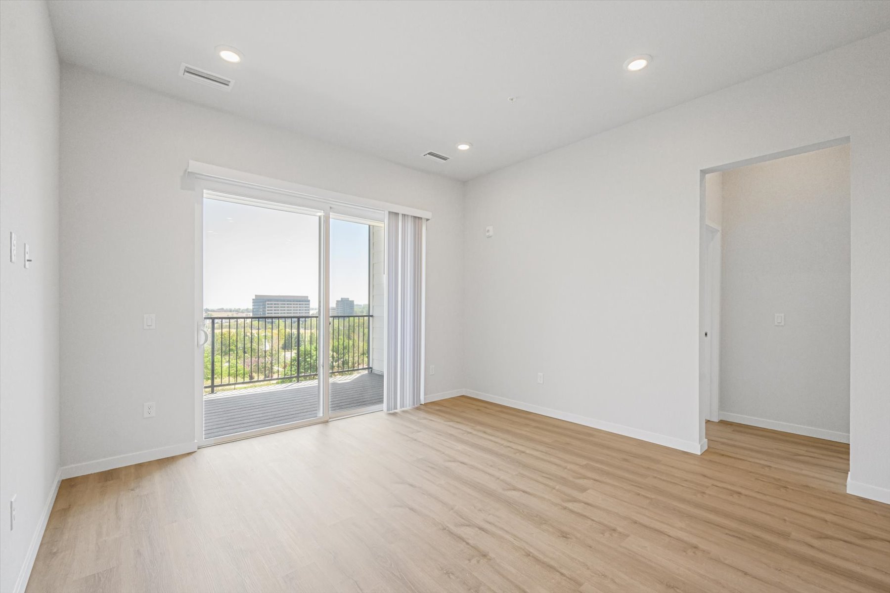 A room with a wood floor and a wood floor with a wood floor.