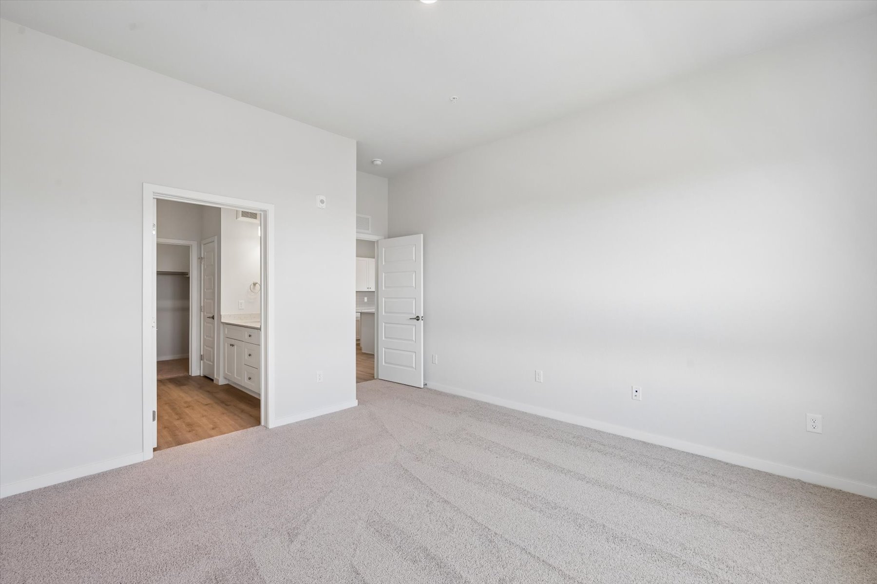 A room with white walls.