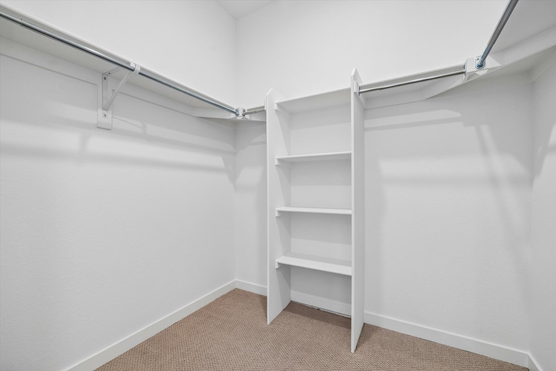 A white shelving unit.