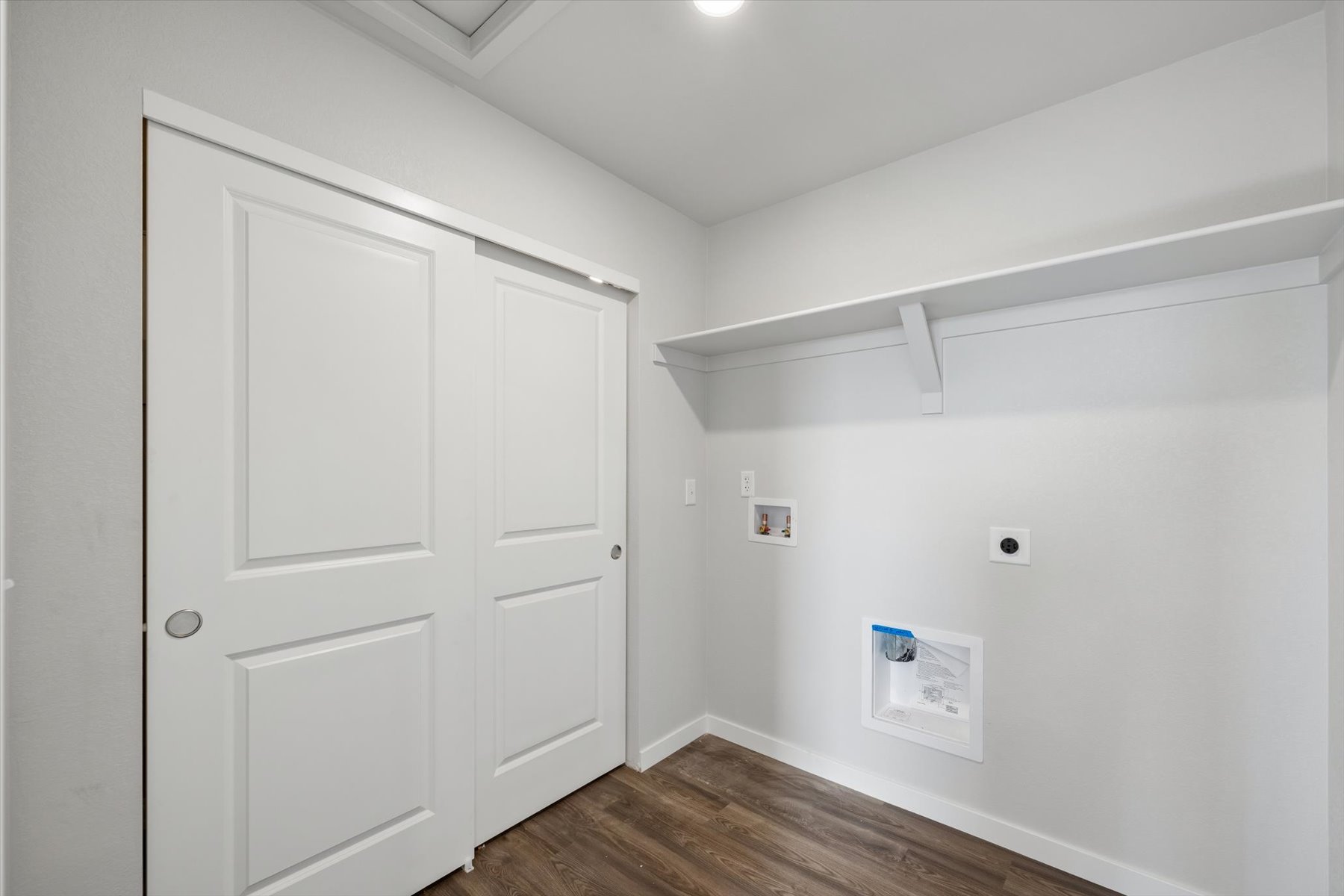 A room with white doors.