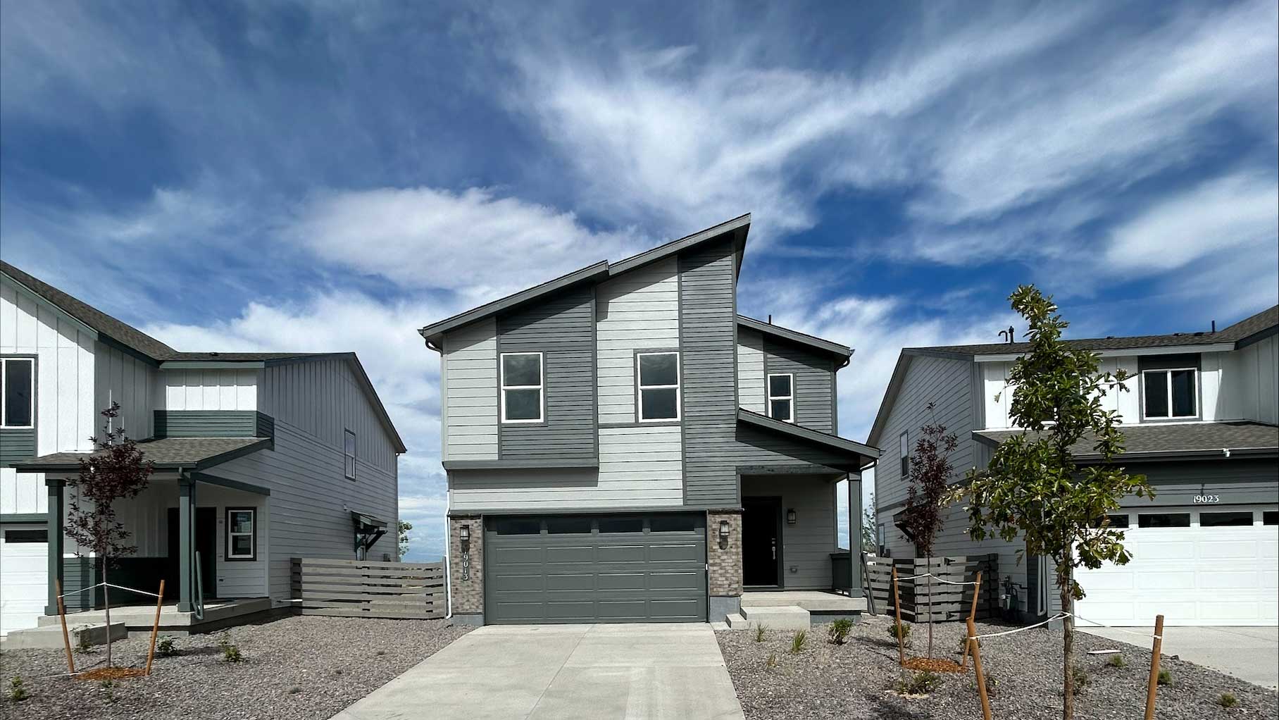 A row of houses.