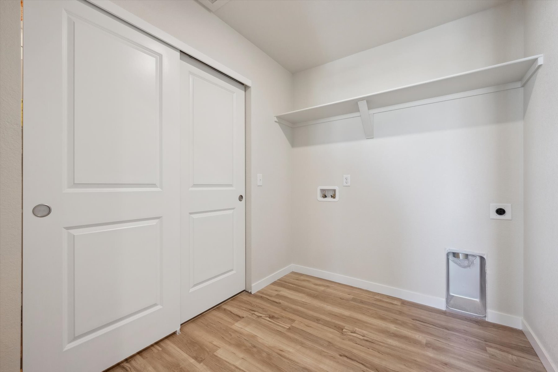 A room with white doors.
