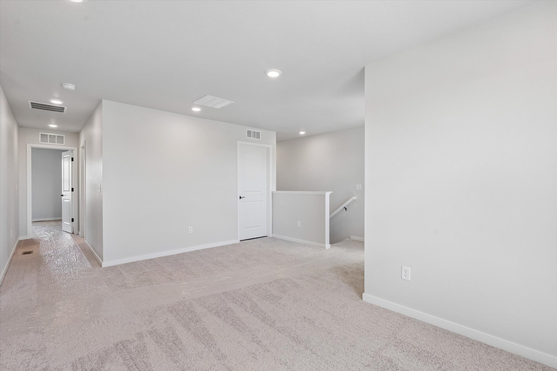 A room with white walls.