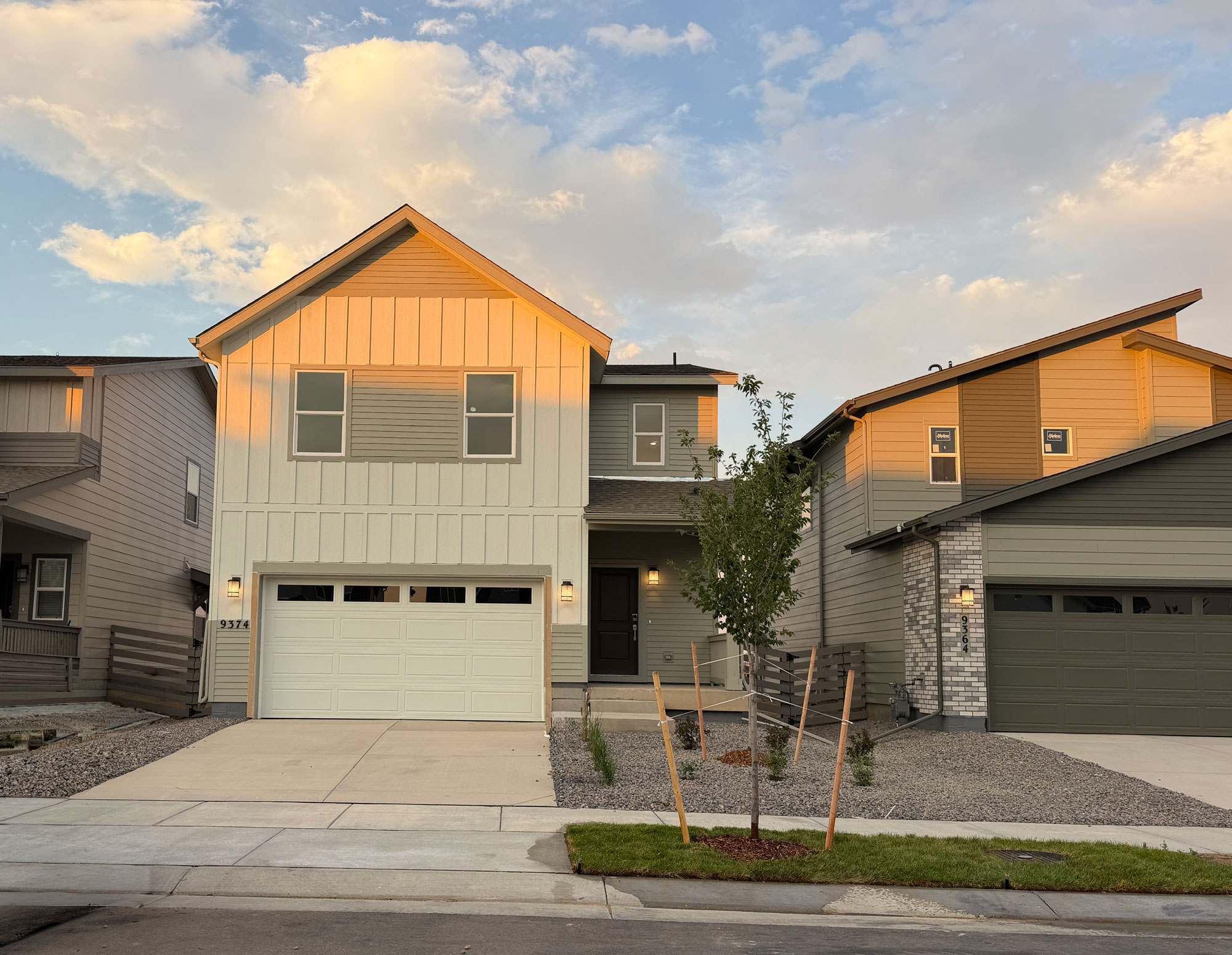 A row of houses.