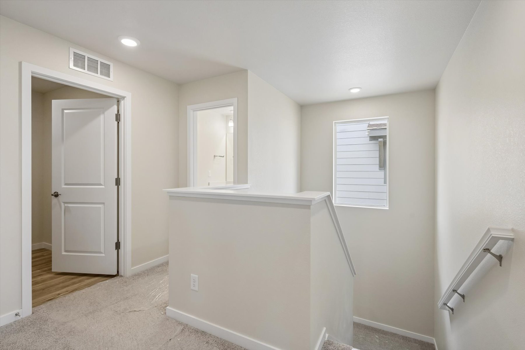 A room with white walls.