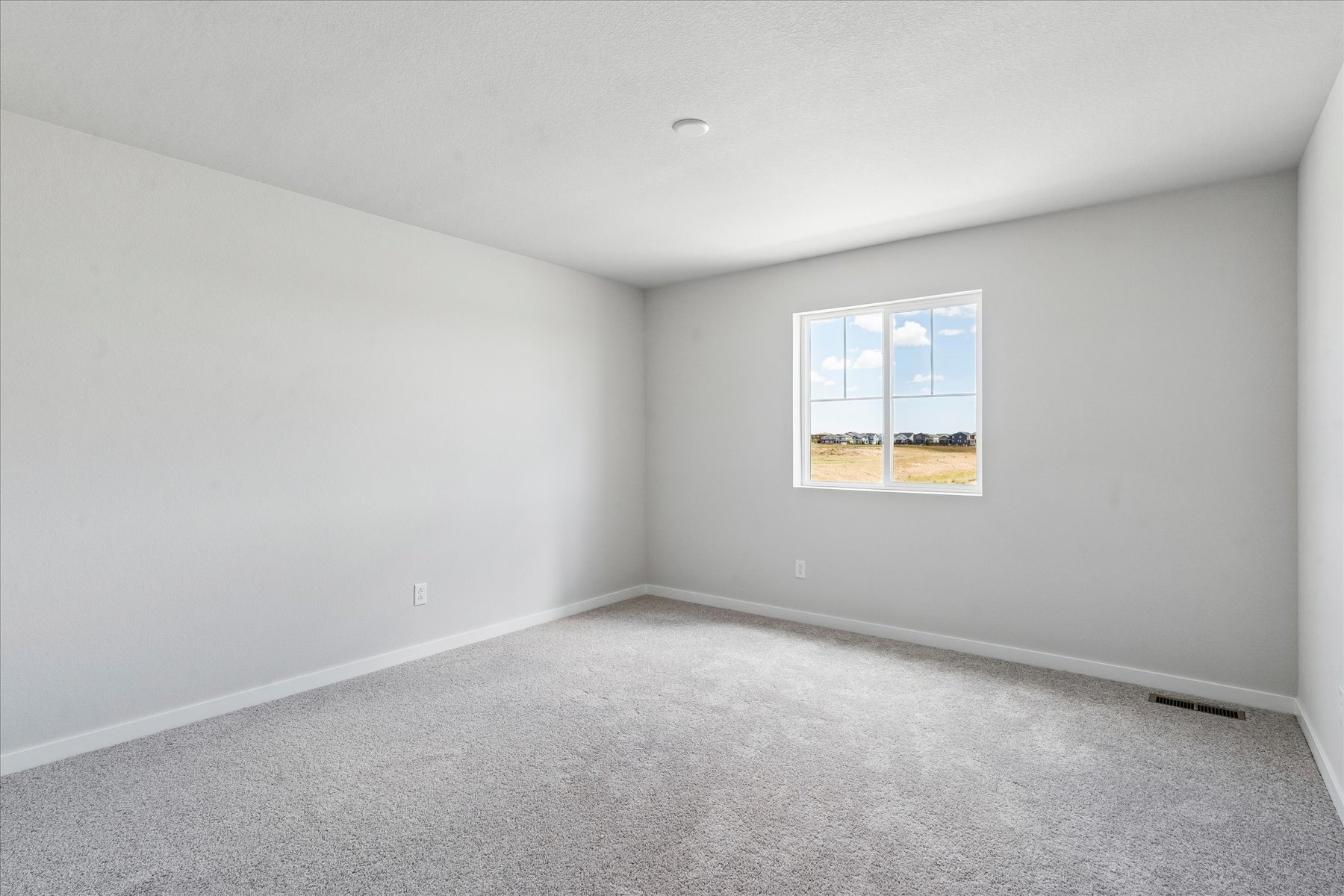 A room with a window.