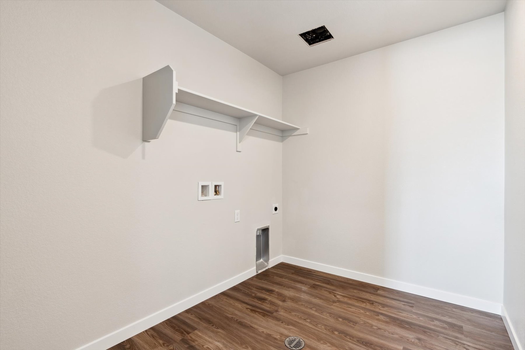 A room with white walls.