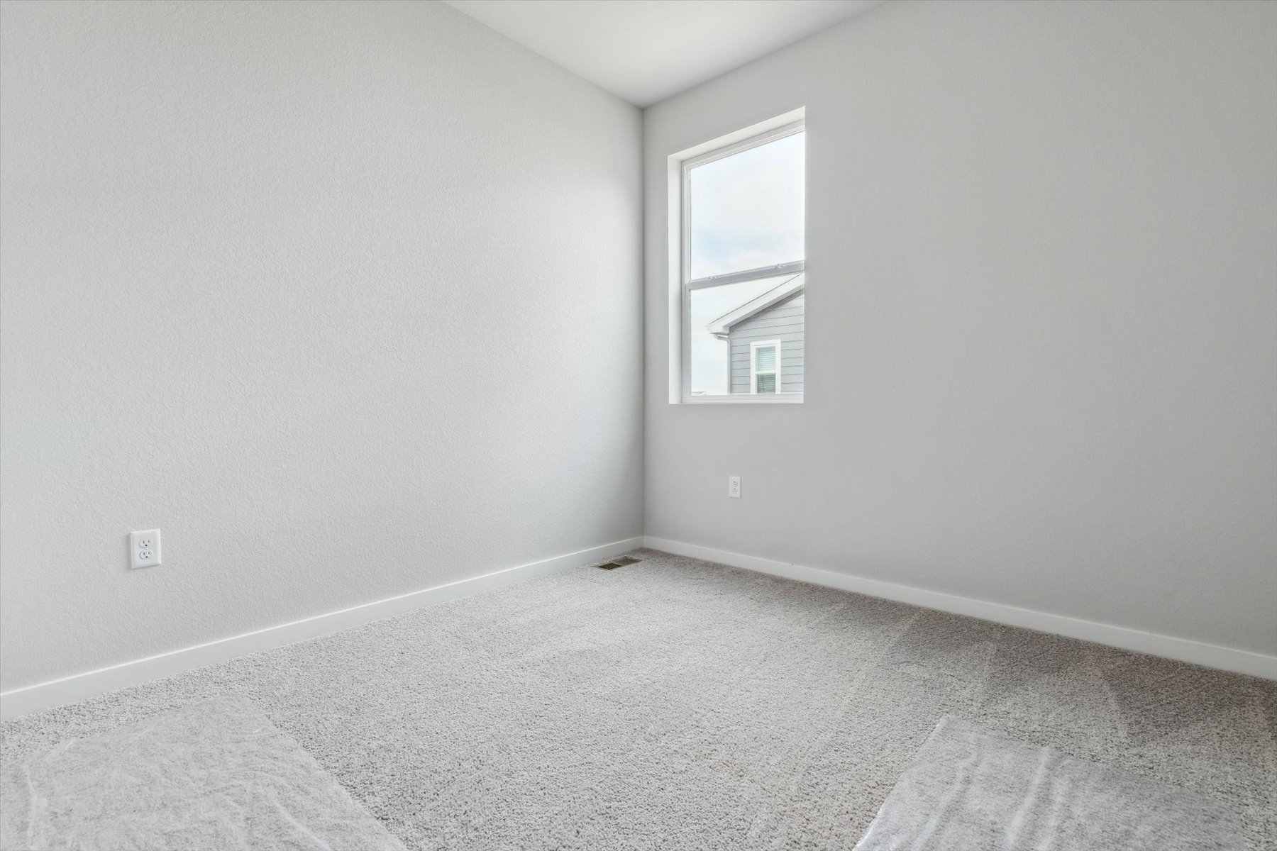 A room with a window.