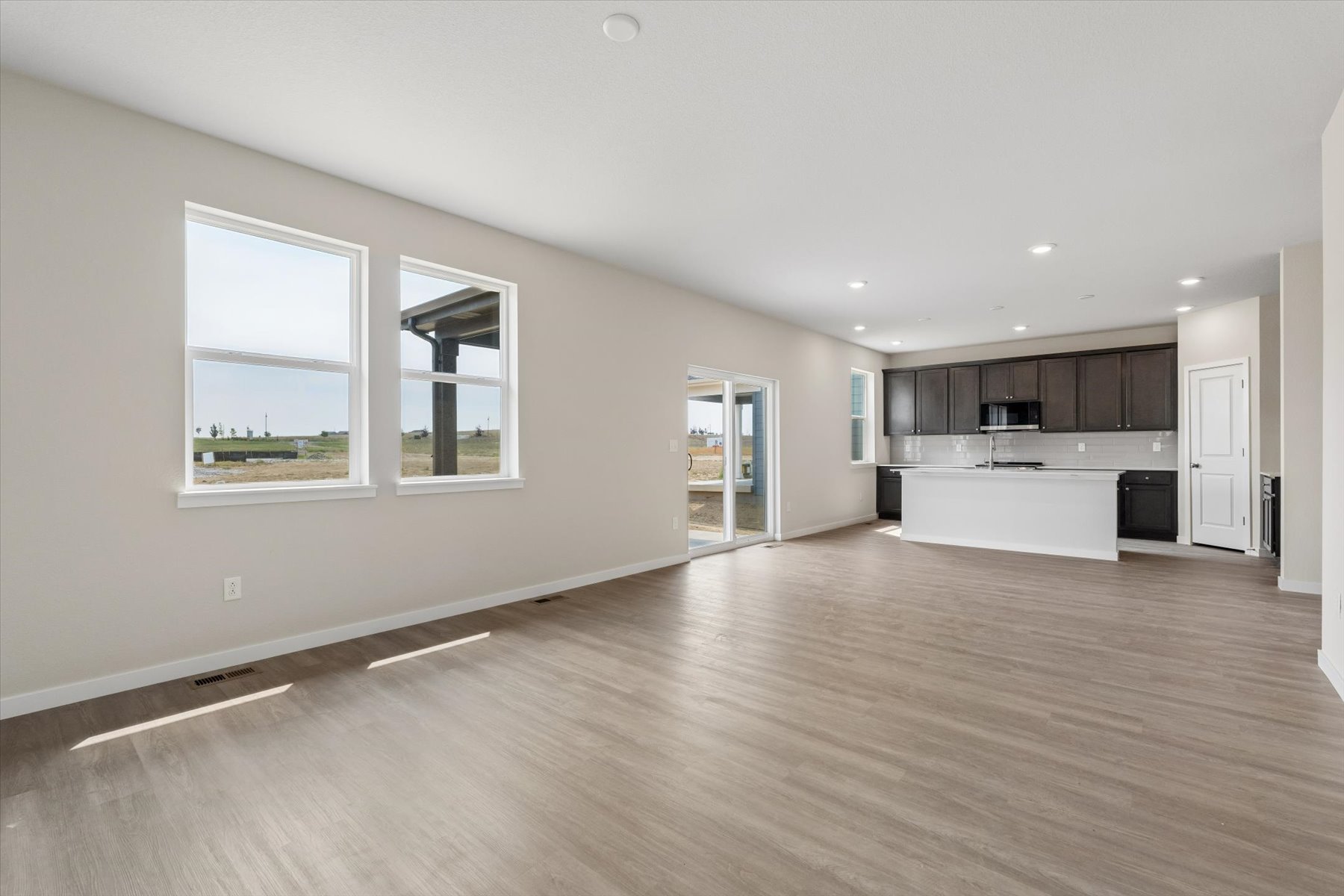A large empty kitchen.