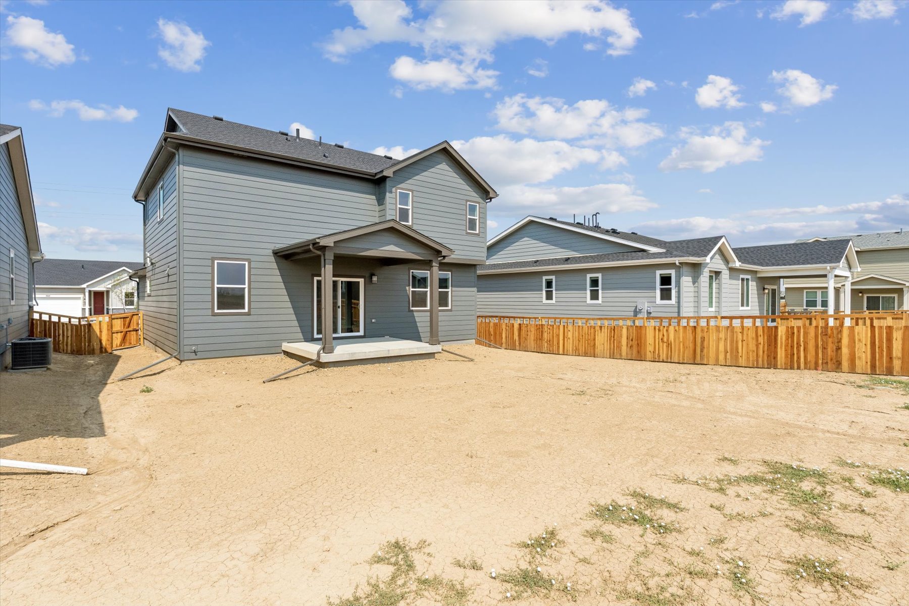 A row of houses.