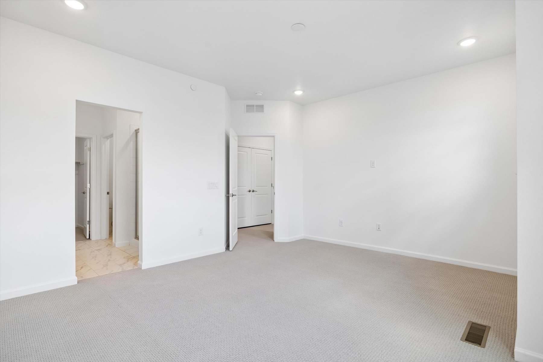 A room with white walls.