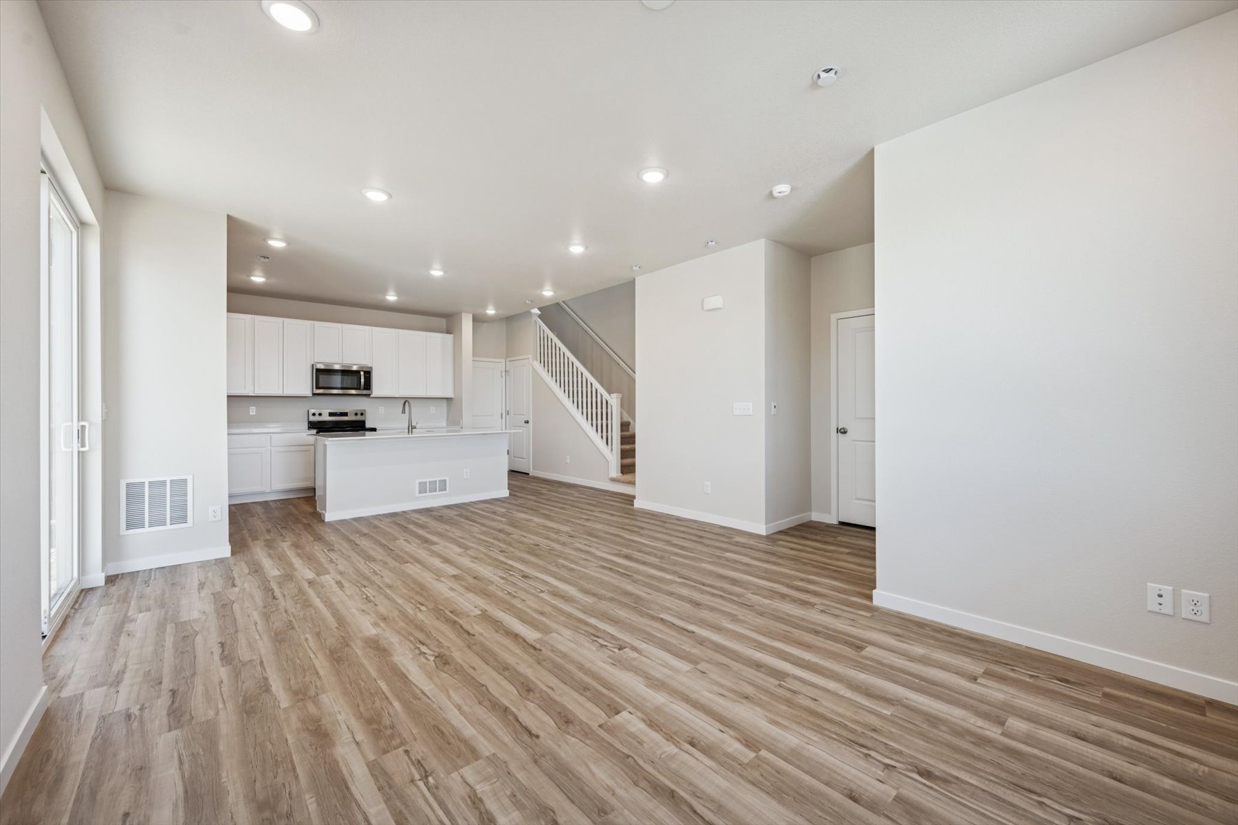 A large empty kitchen.