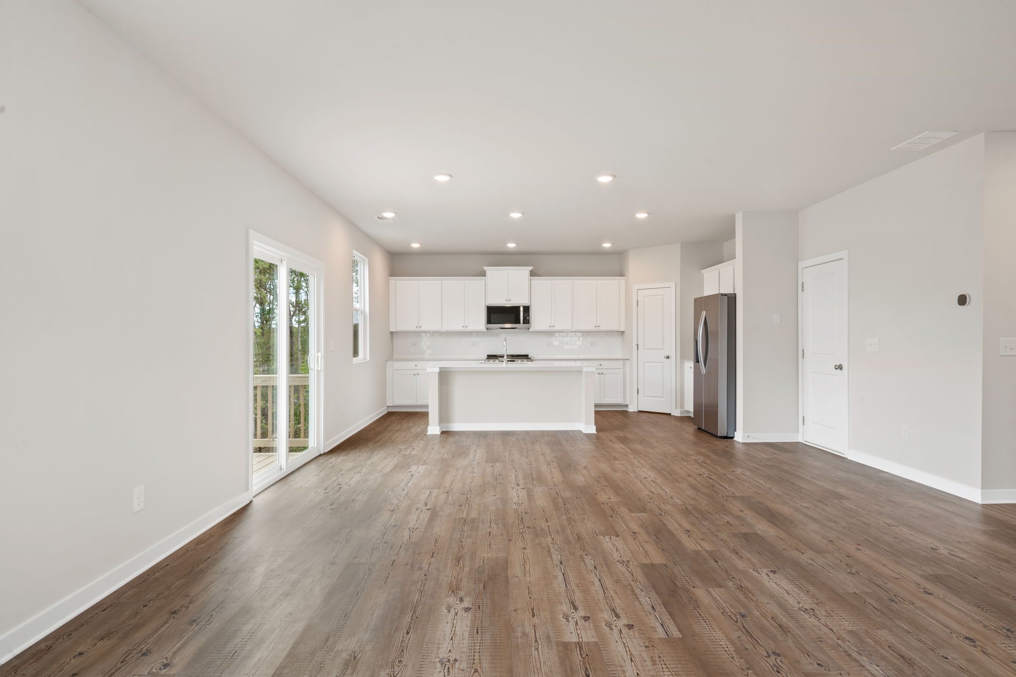 A large empty kitchen.