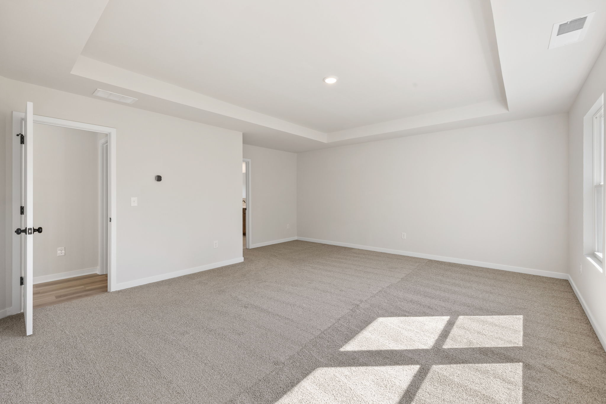 A room with white walls.