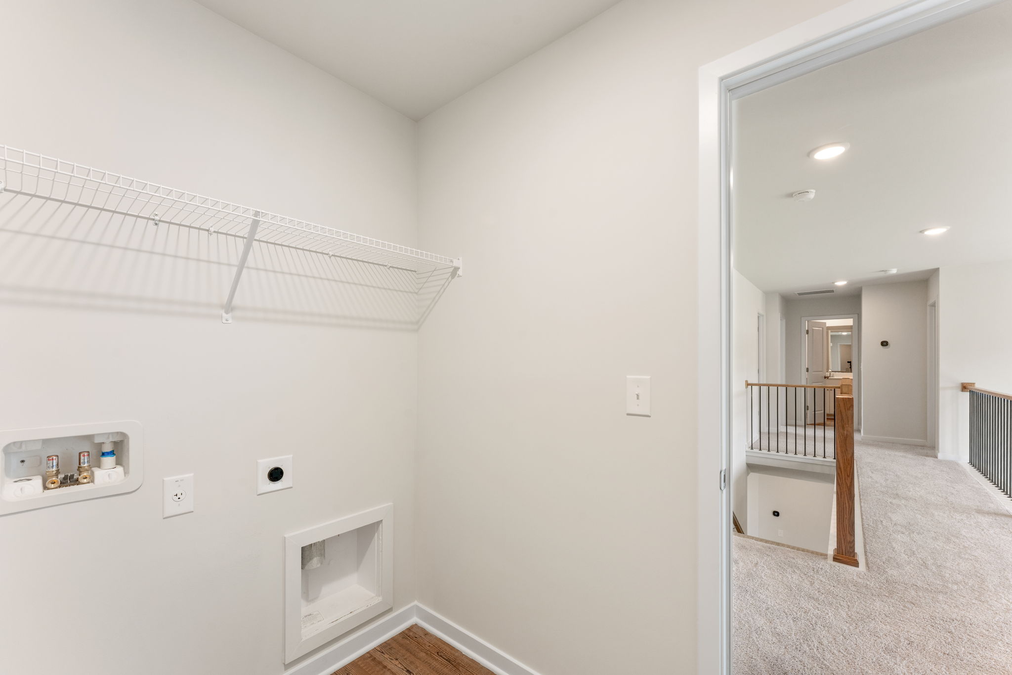 A room with white walls.