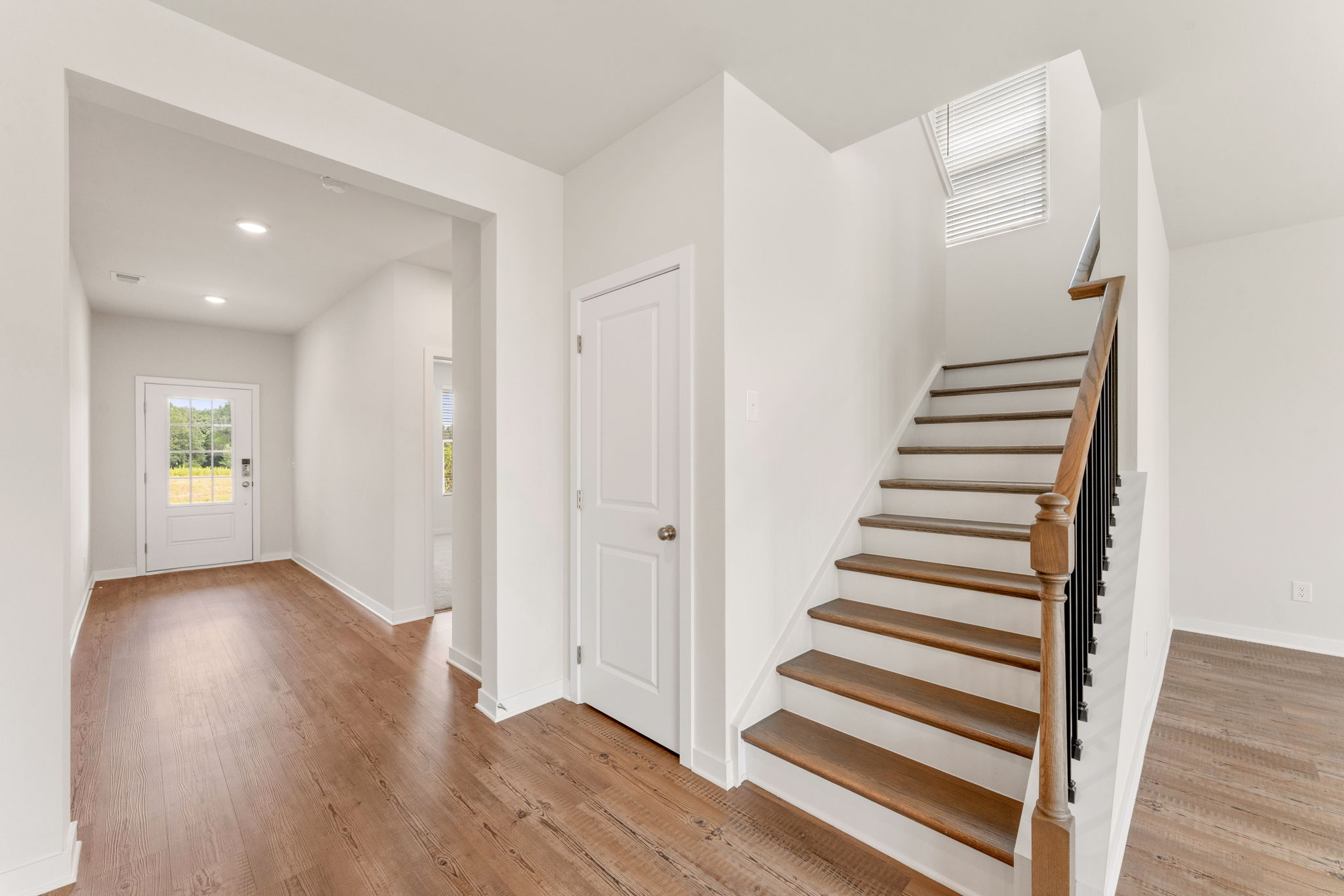A staircase in a house.