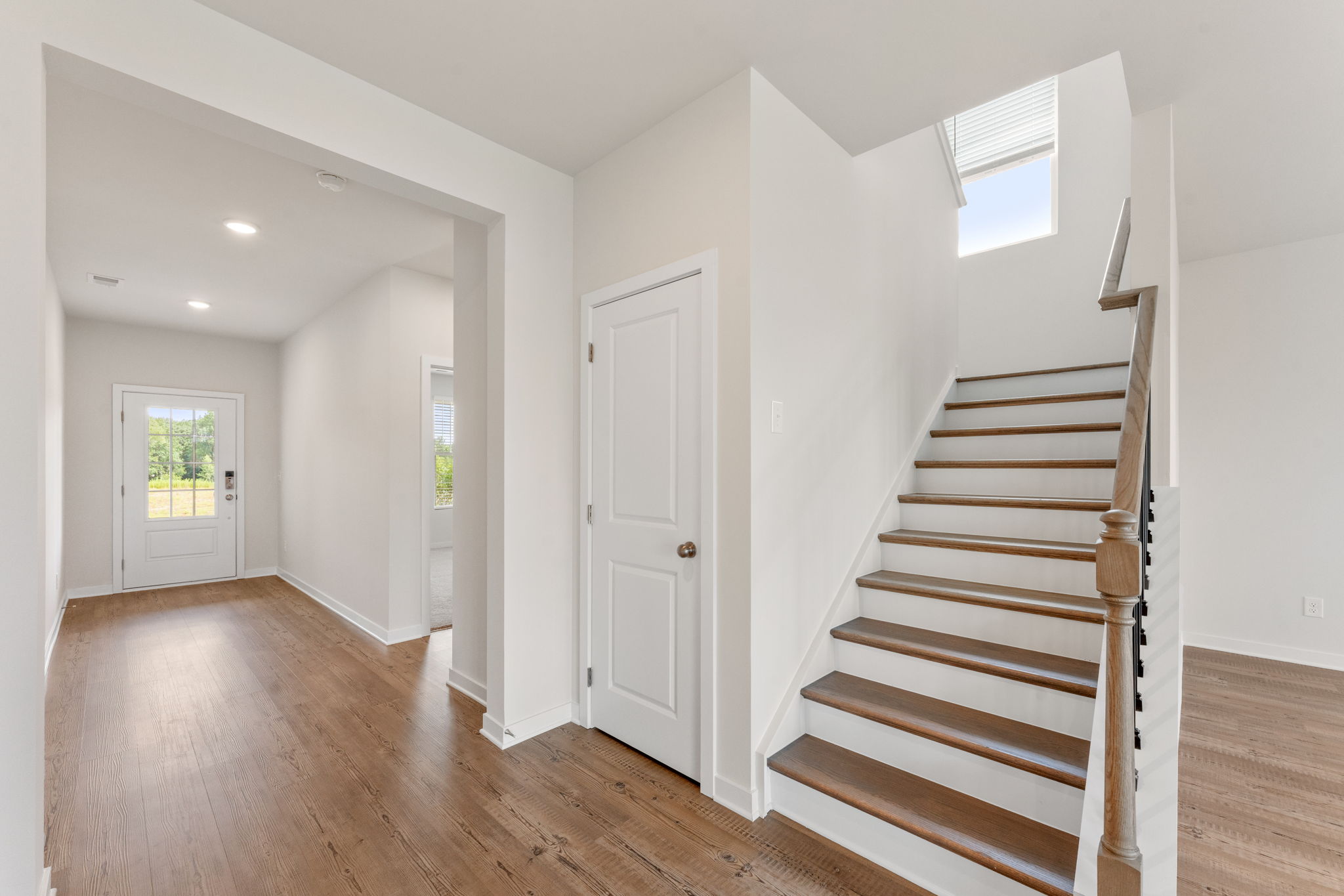 A staircase in a house.