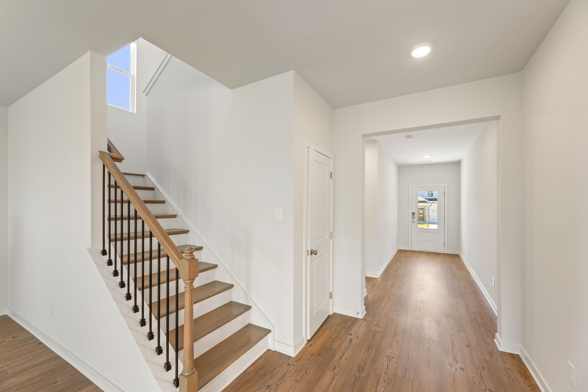 A staircase in a house.
