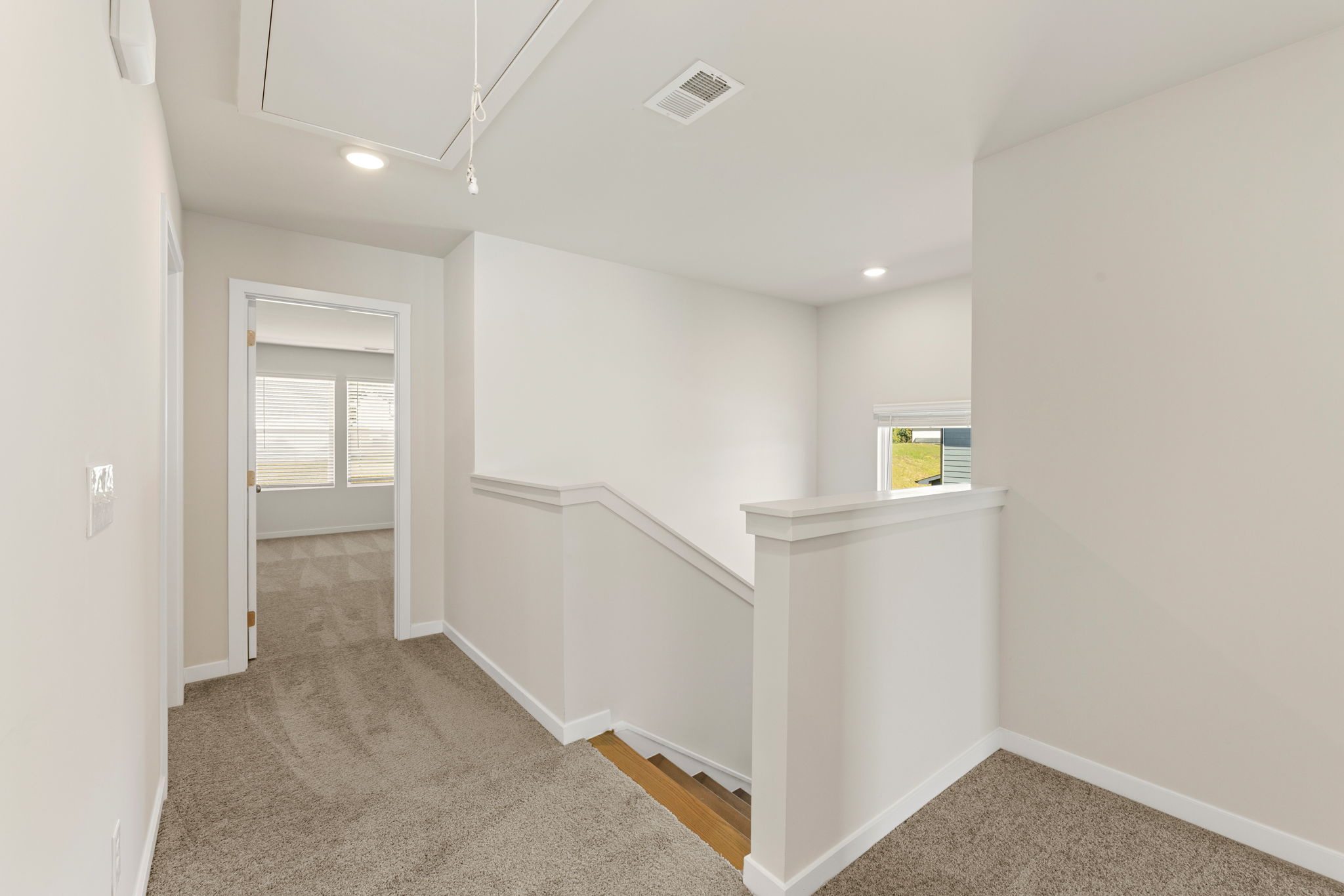 A room with white walls.