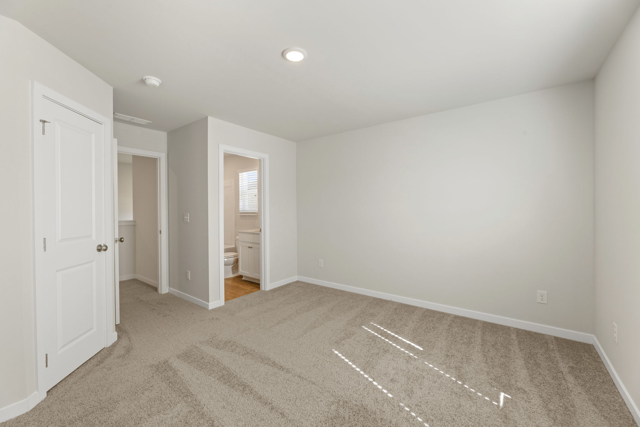 A room with white walls.