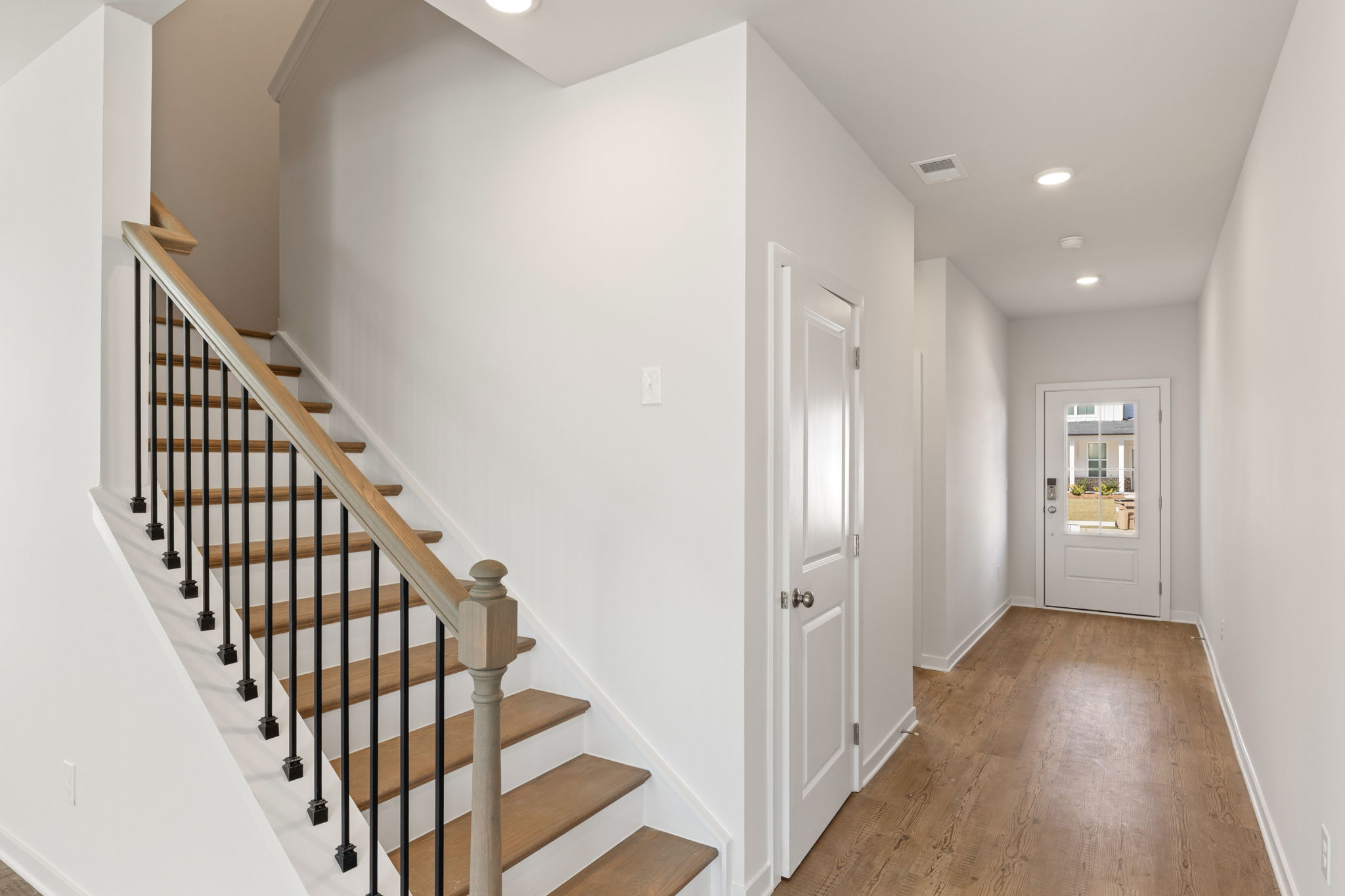 A staircase in a house.