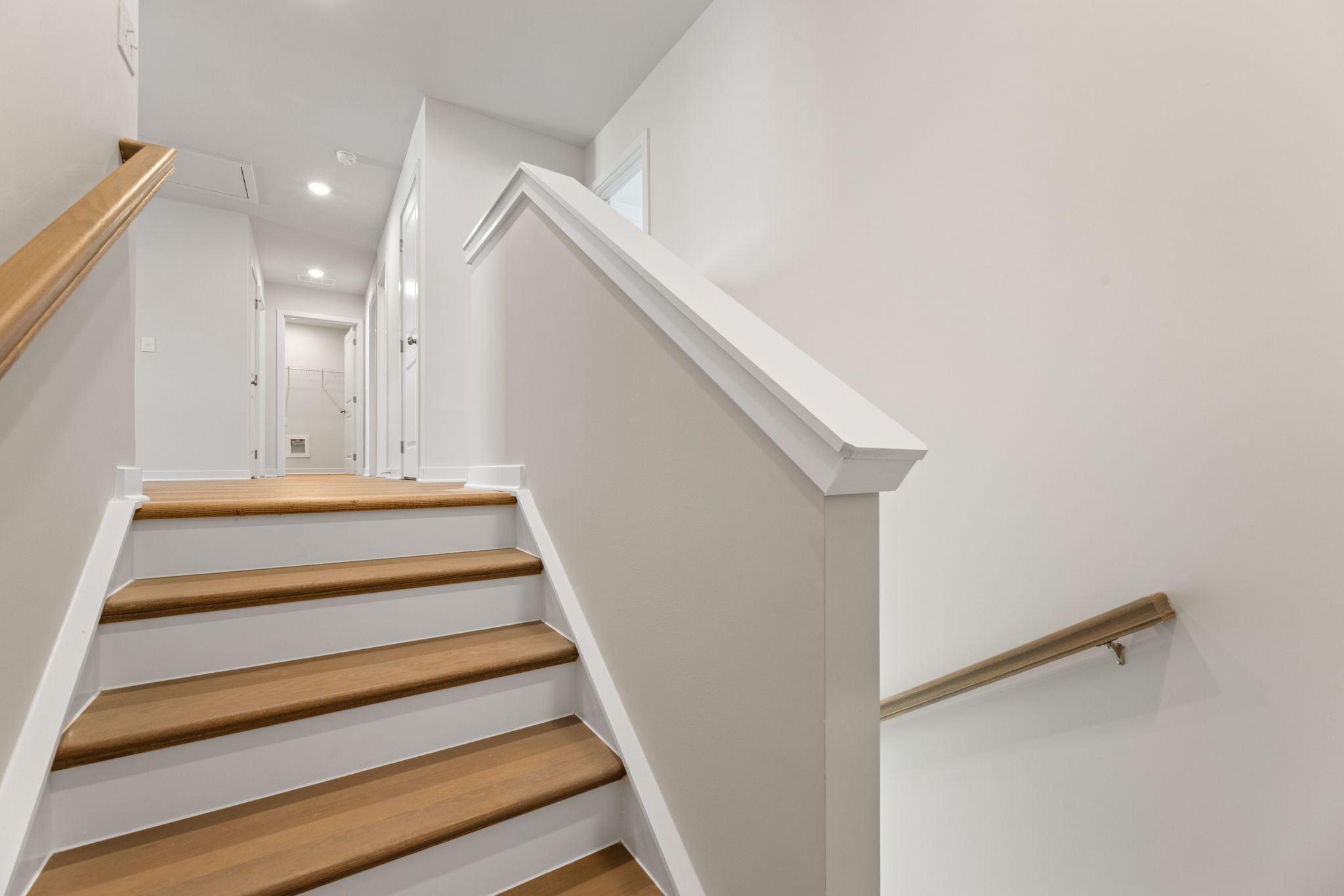 A staircase in a house.