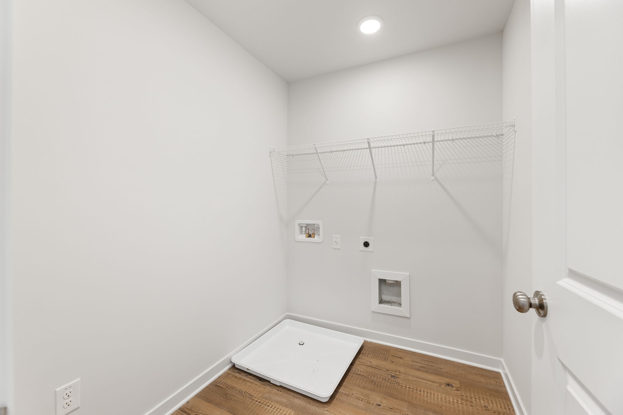 A shower in a room.