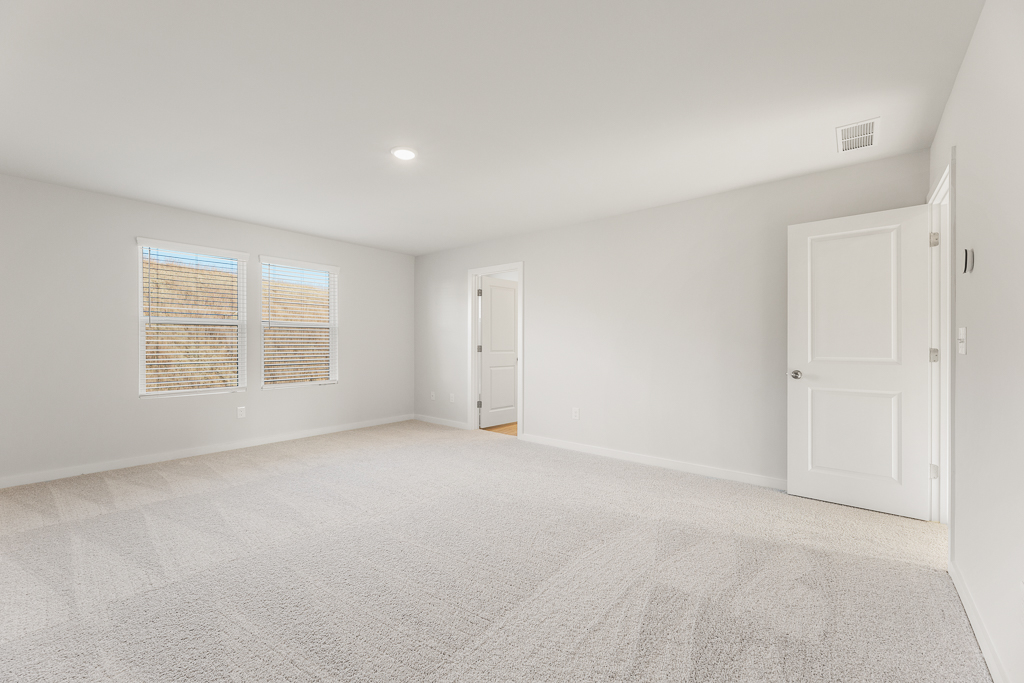 A room with white doors.