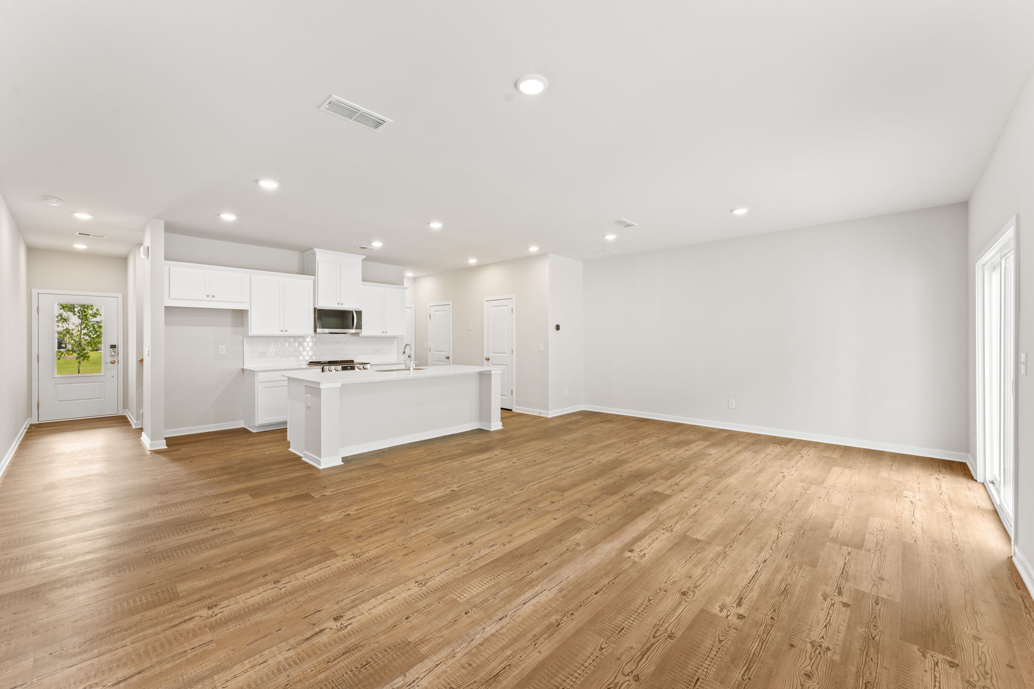 A large empty kitchen.
