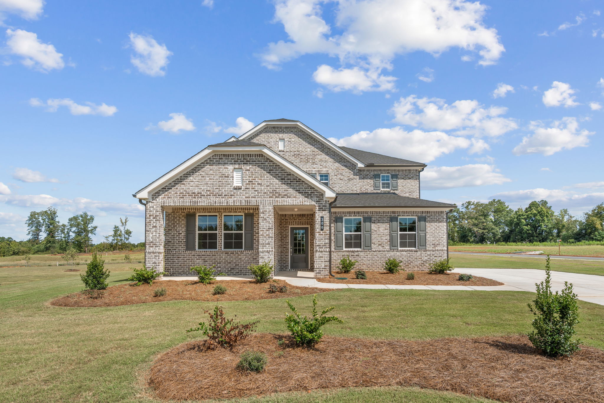 A house with a large yard.