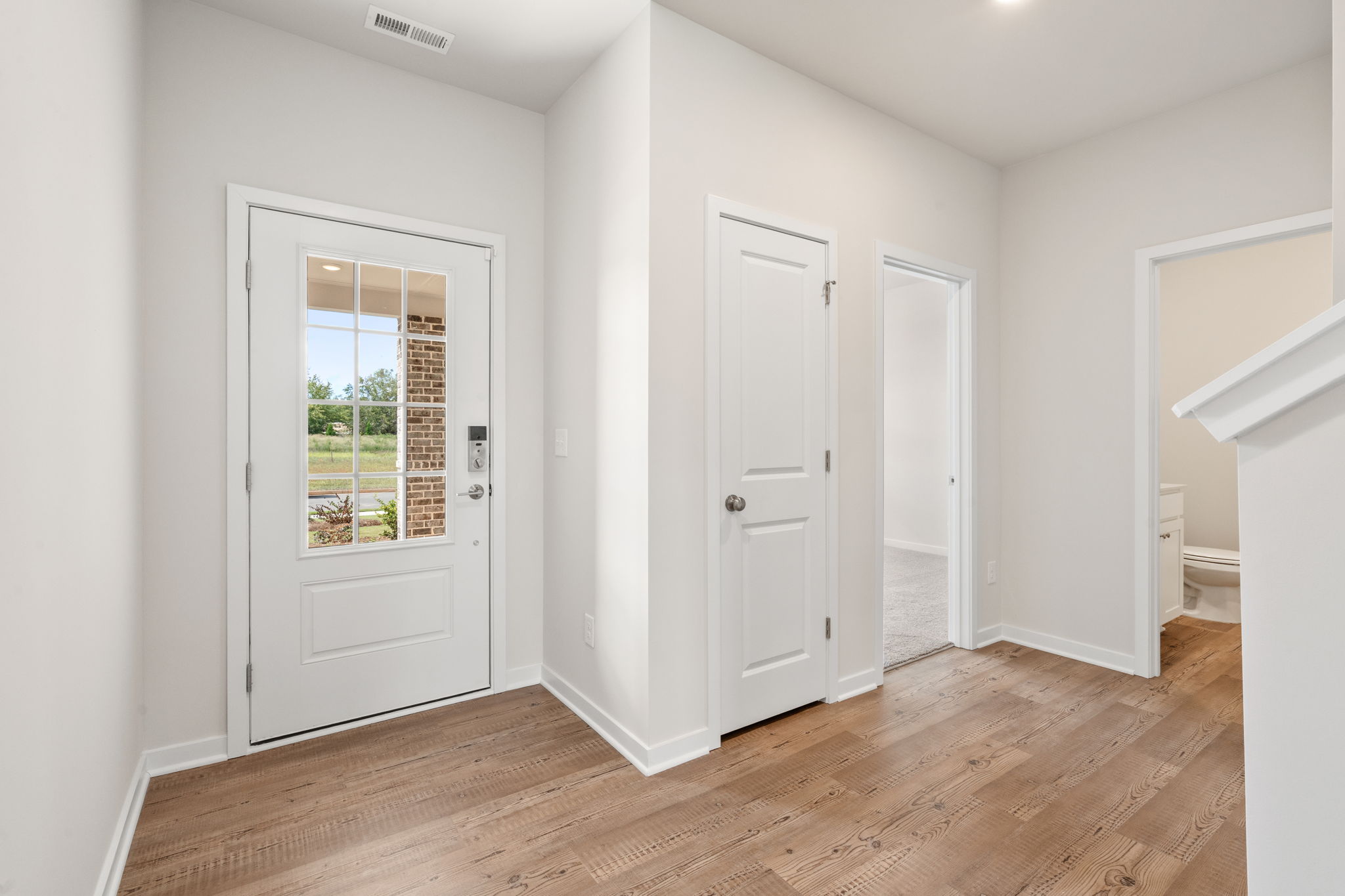A room with white doors.