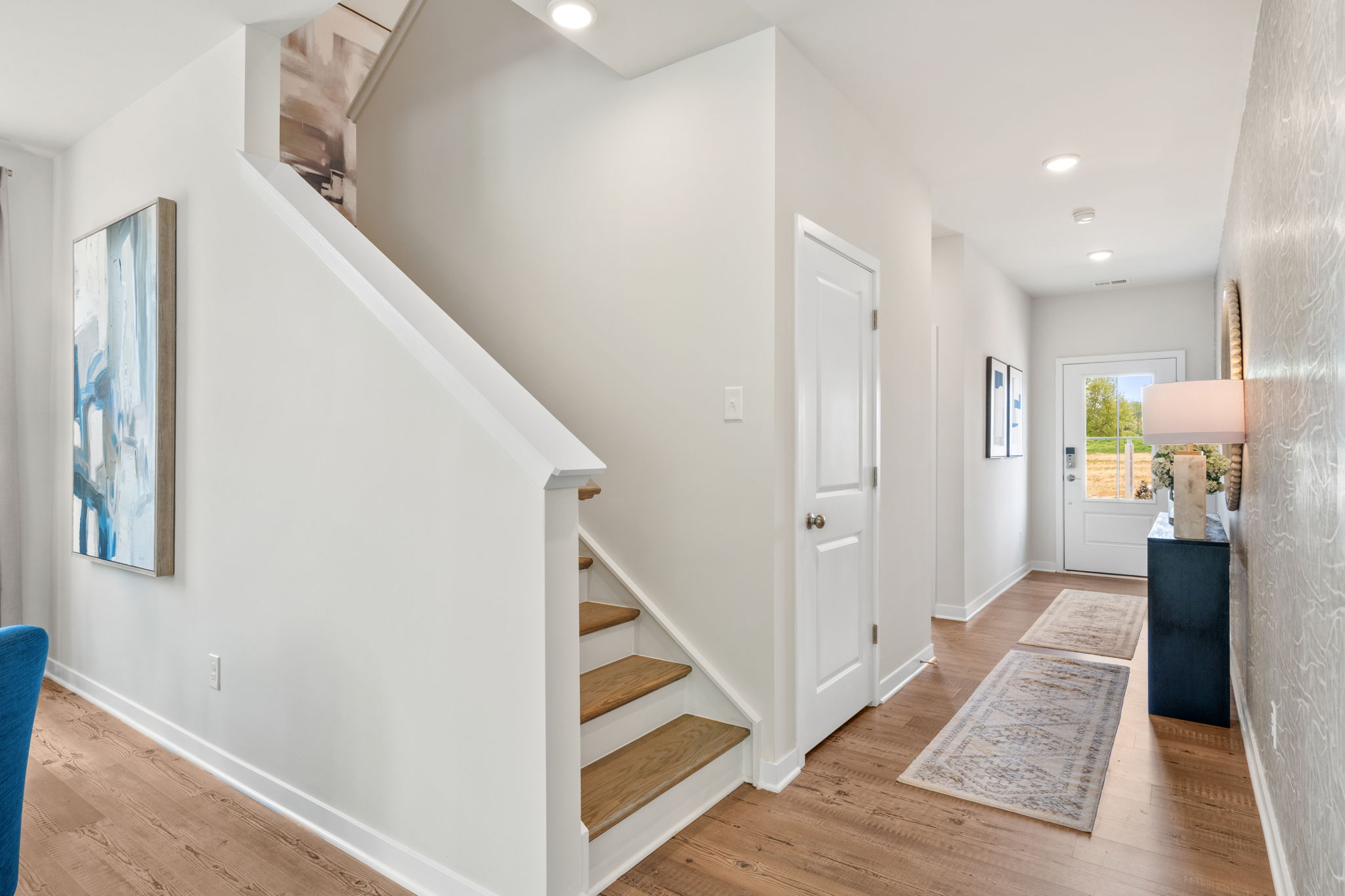 A staircase in a house.