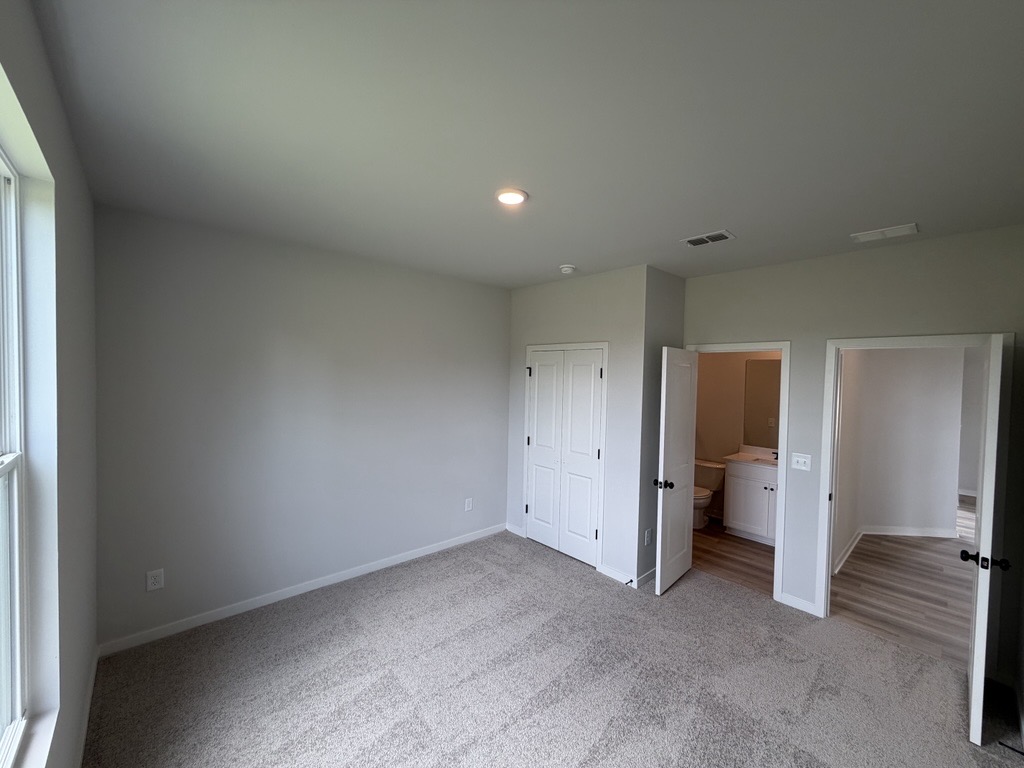 A room with white doors.