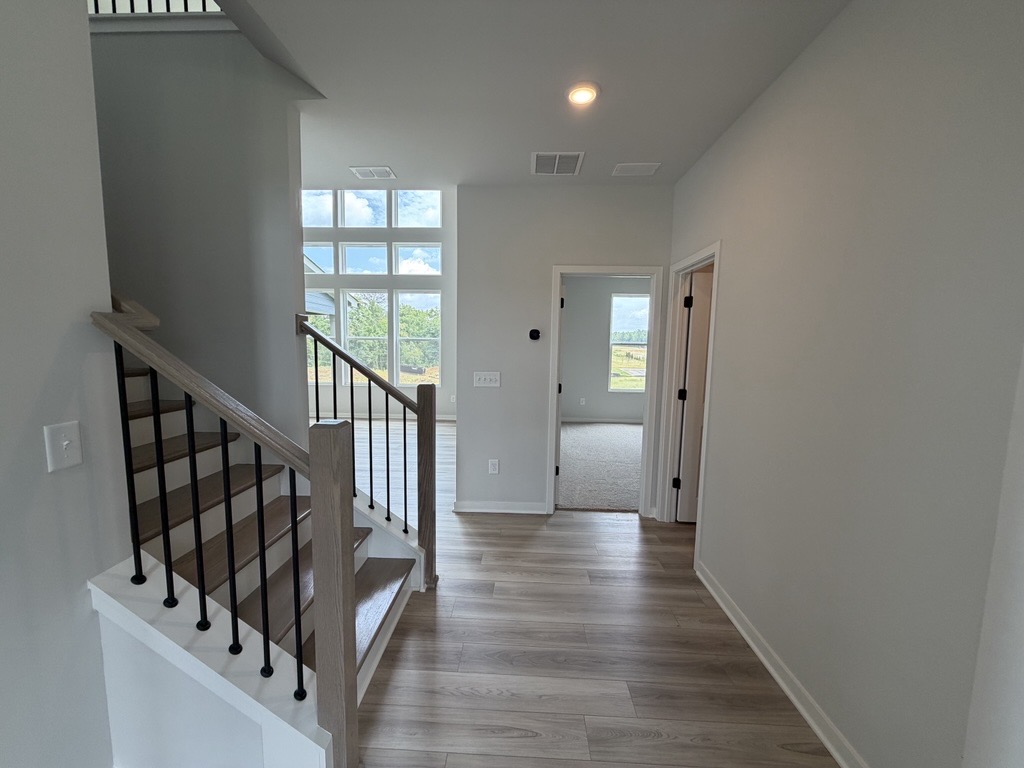 A staircase in a house.