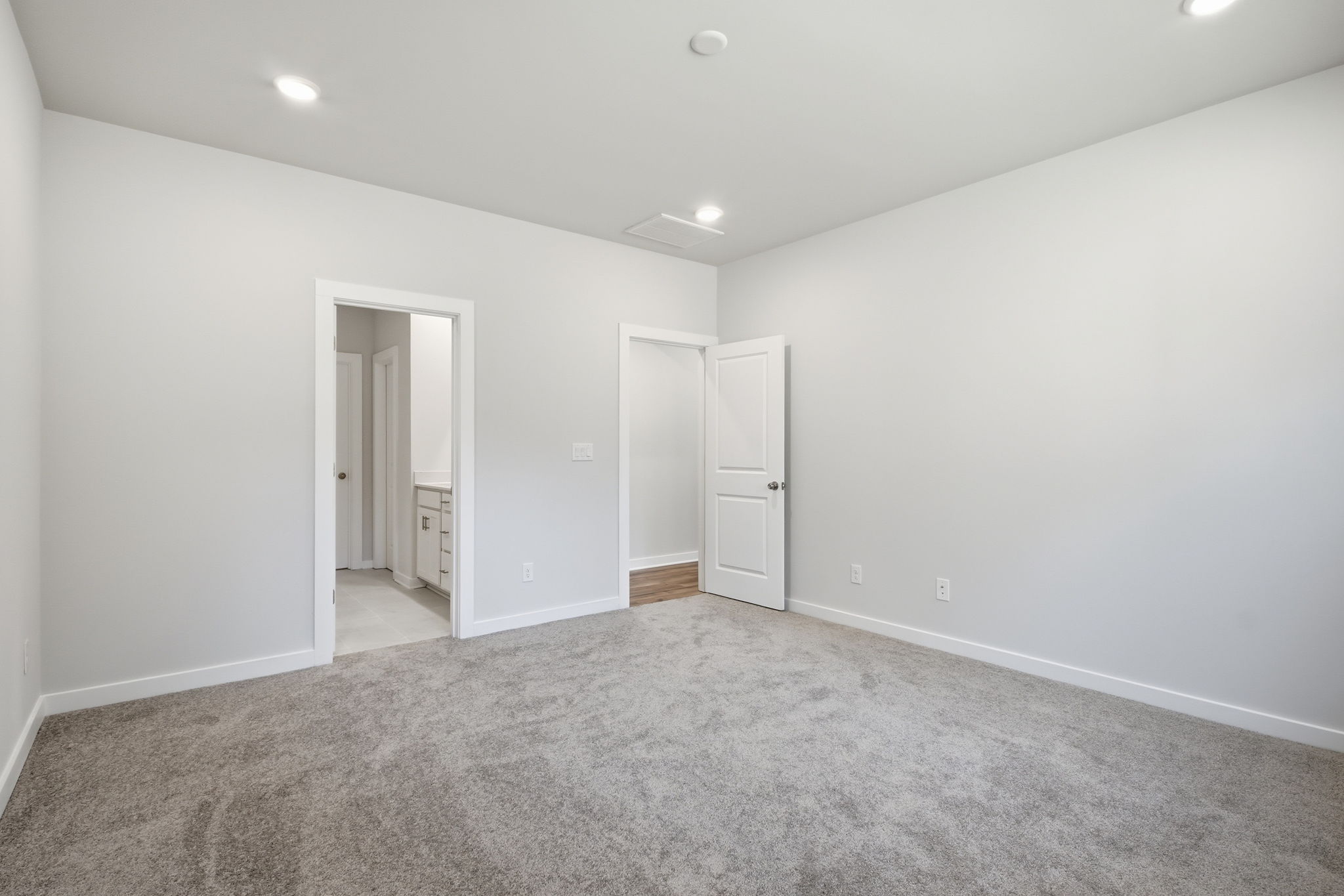 A room with white walls.