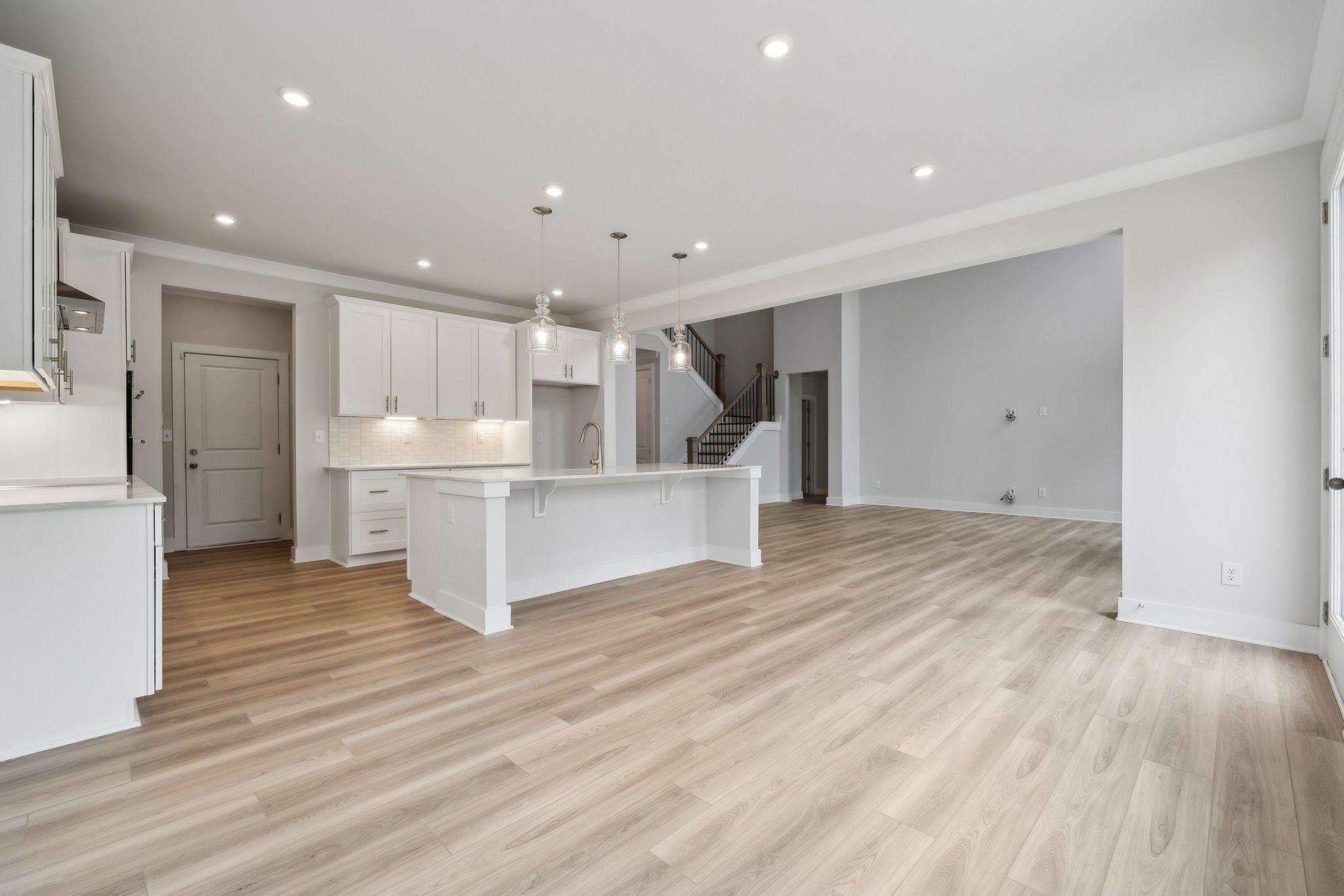 A large empty kitchen.