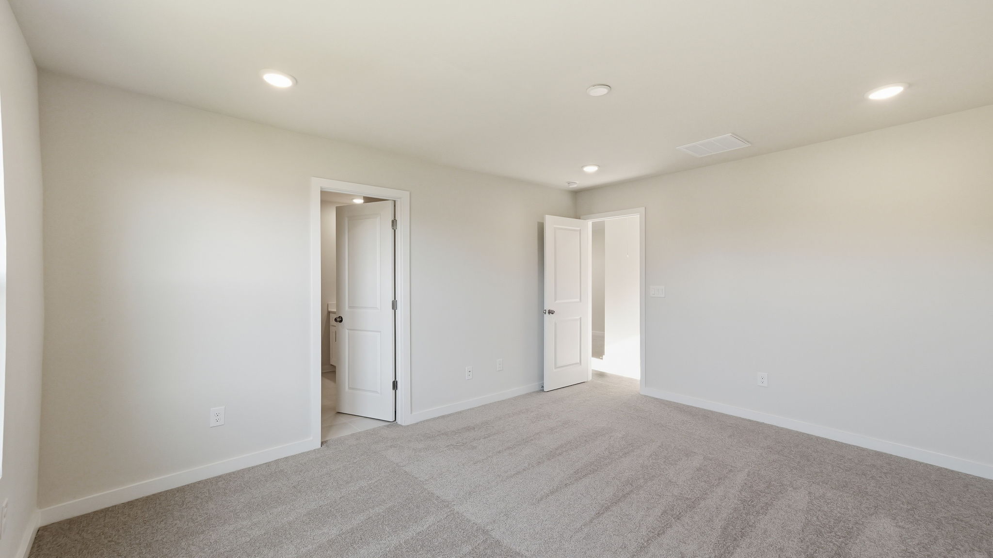 A room with white walls.