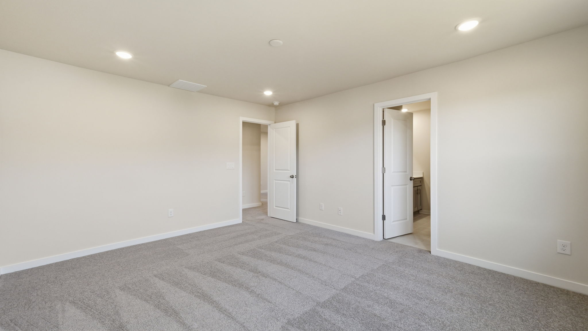 A room with white walls.