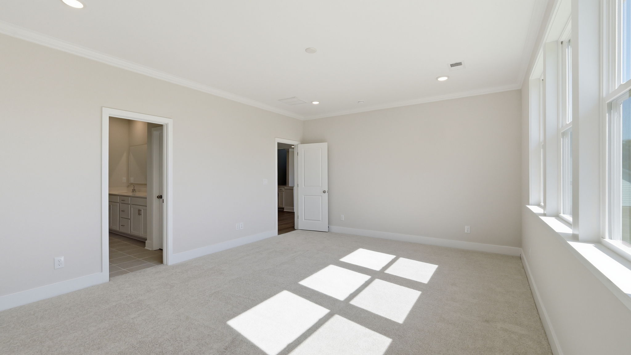 A room with white walls.