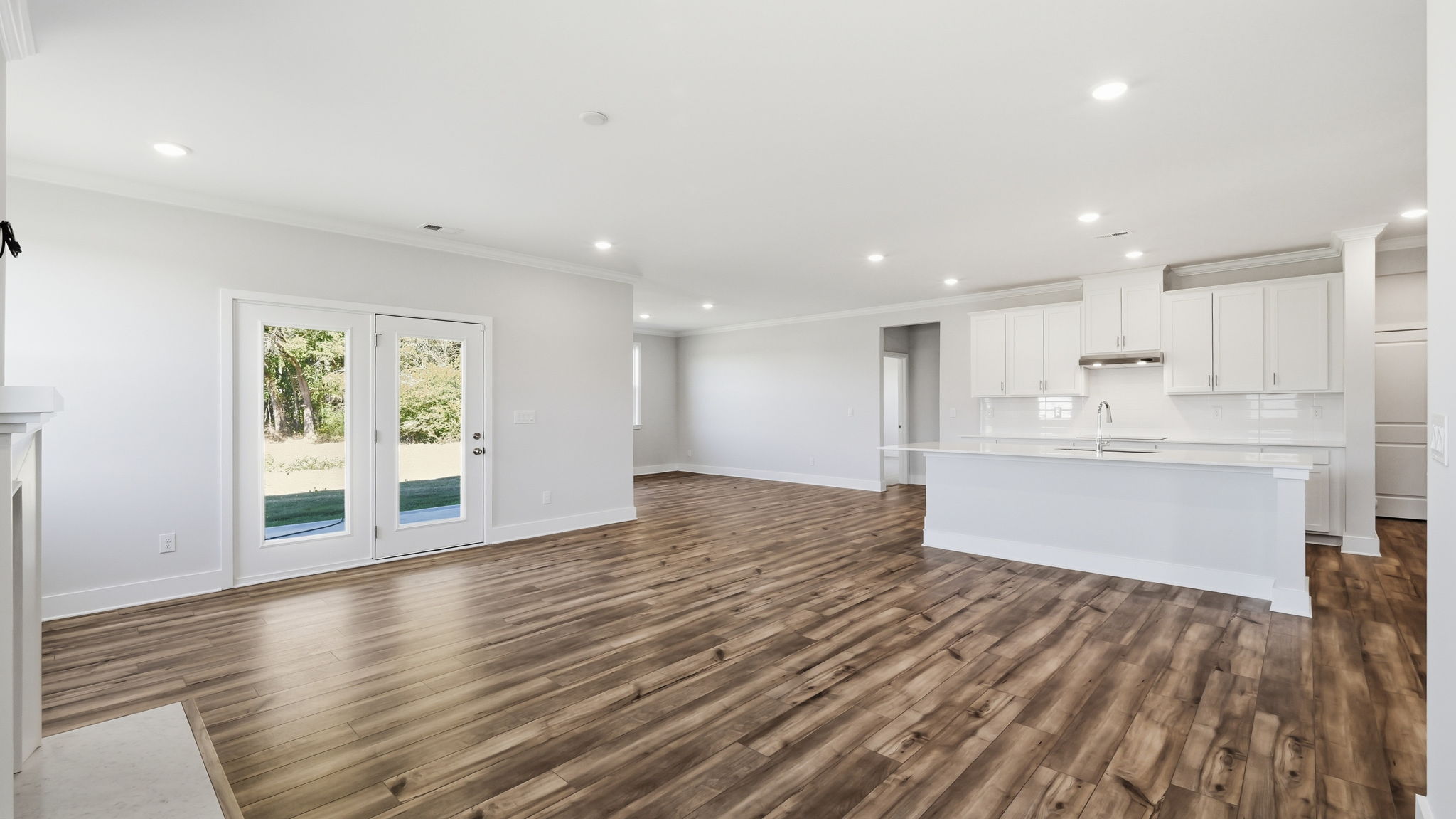 A large empty kitchen.
