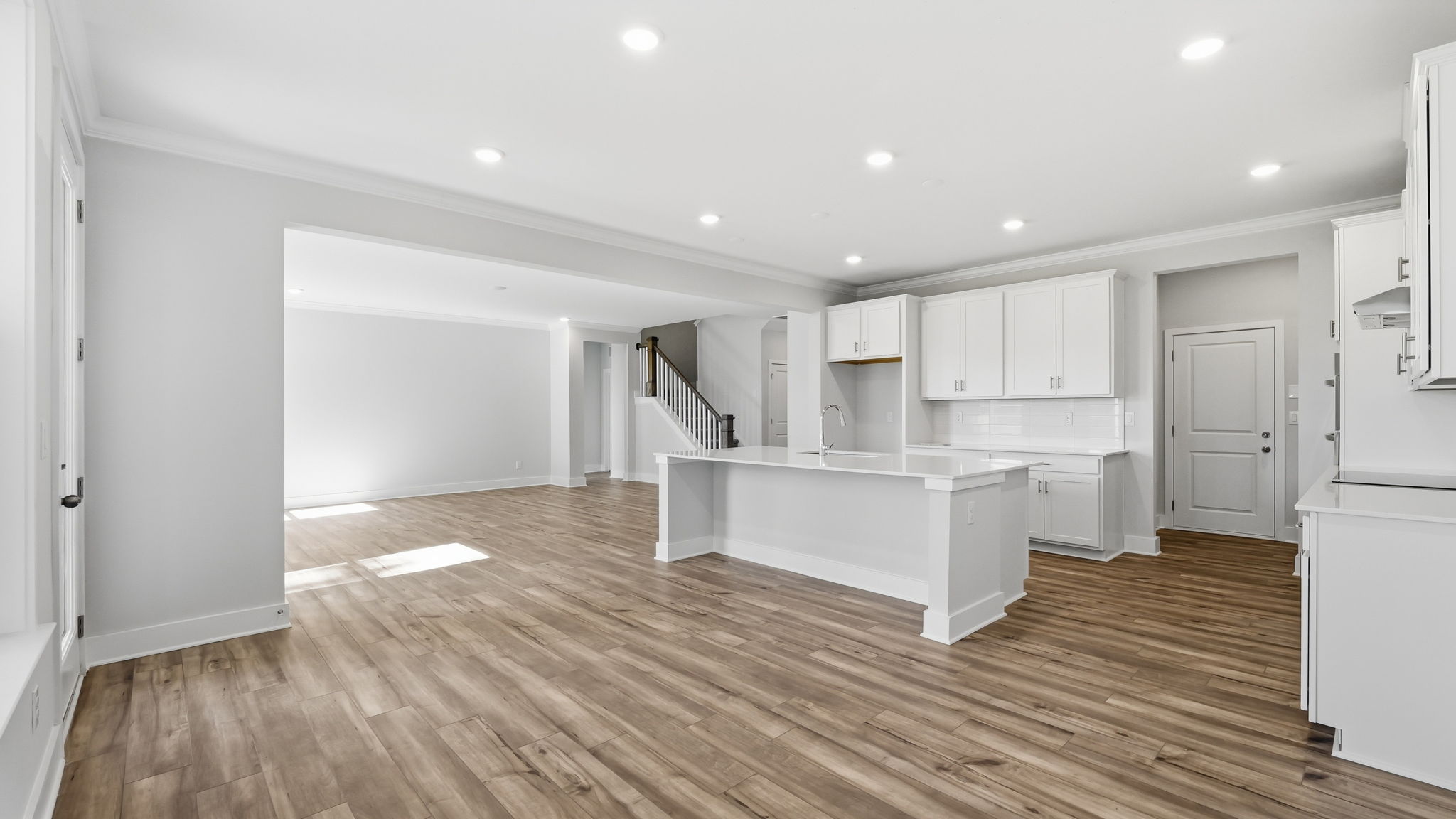 A large empty kitchen.