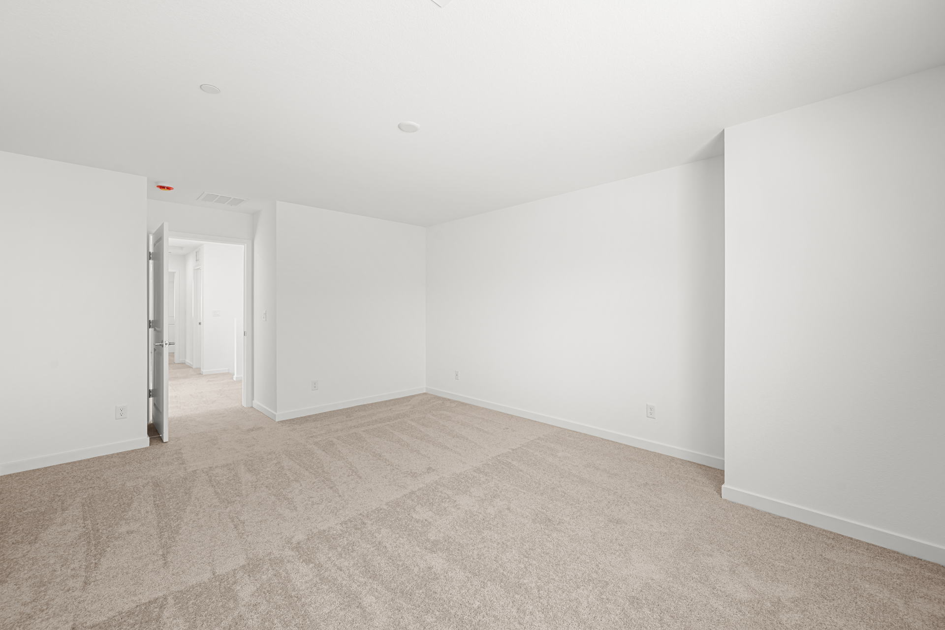 A room with white walls.