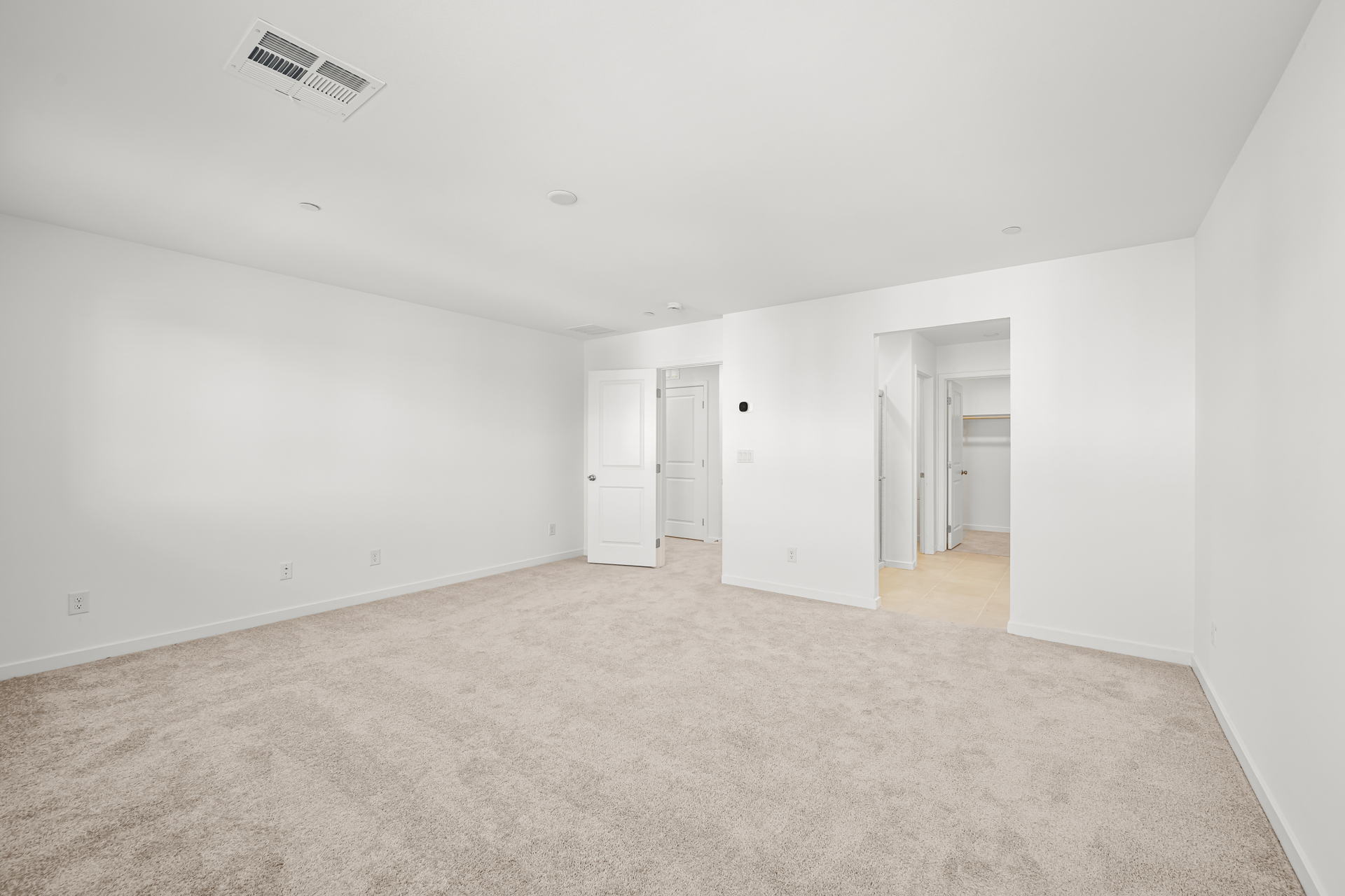 A room with white walls.