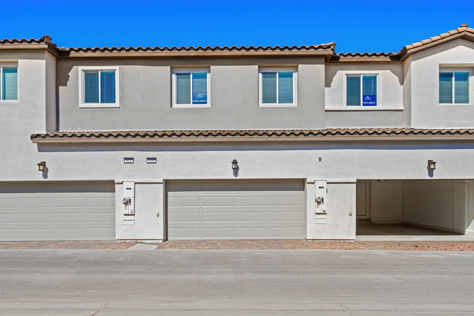 A building with garages and a garage.