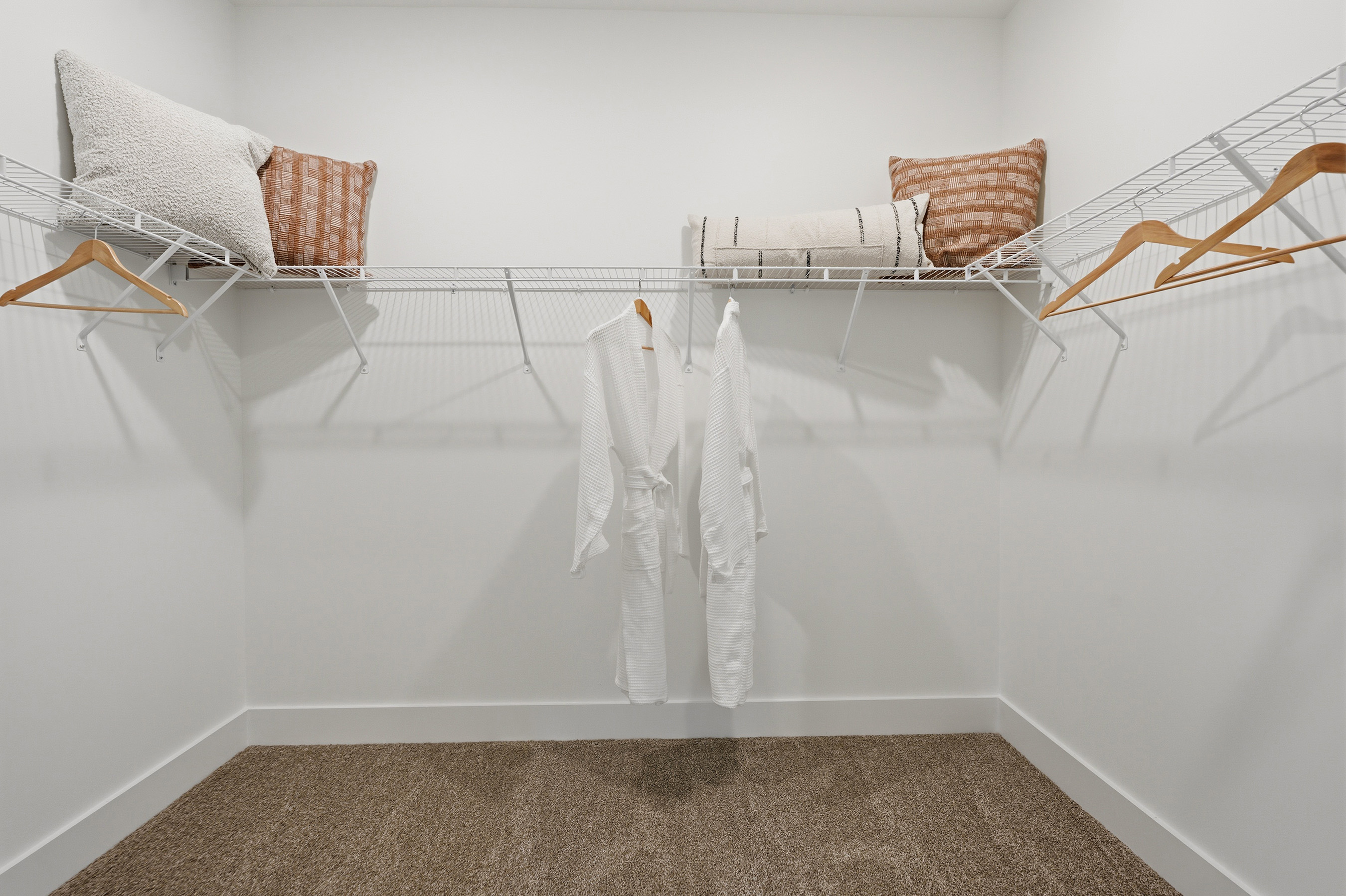 A group of white objects on a white surface.