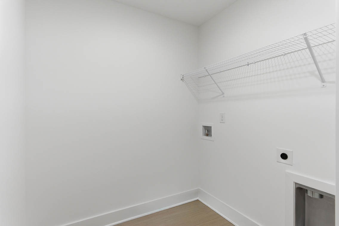 A white room with a white ceiling.