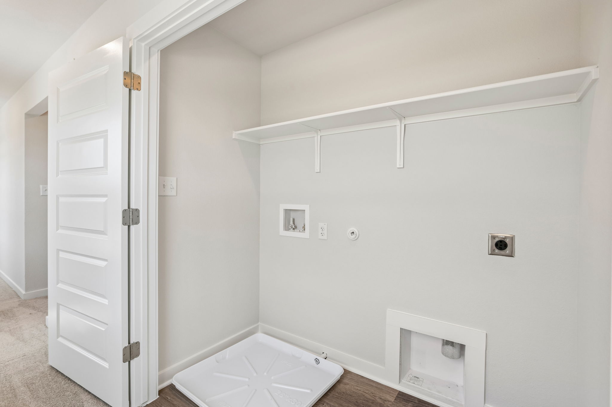 A white room with white walls.