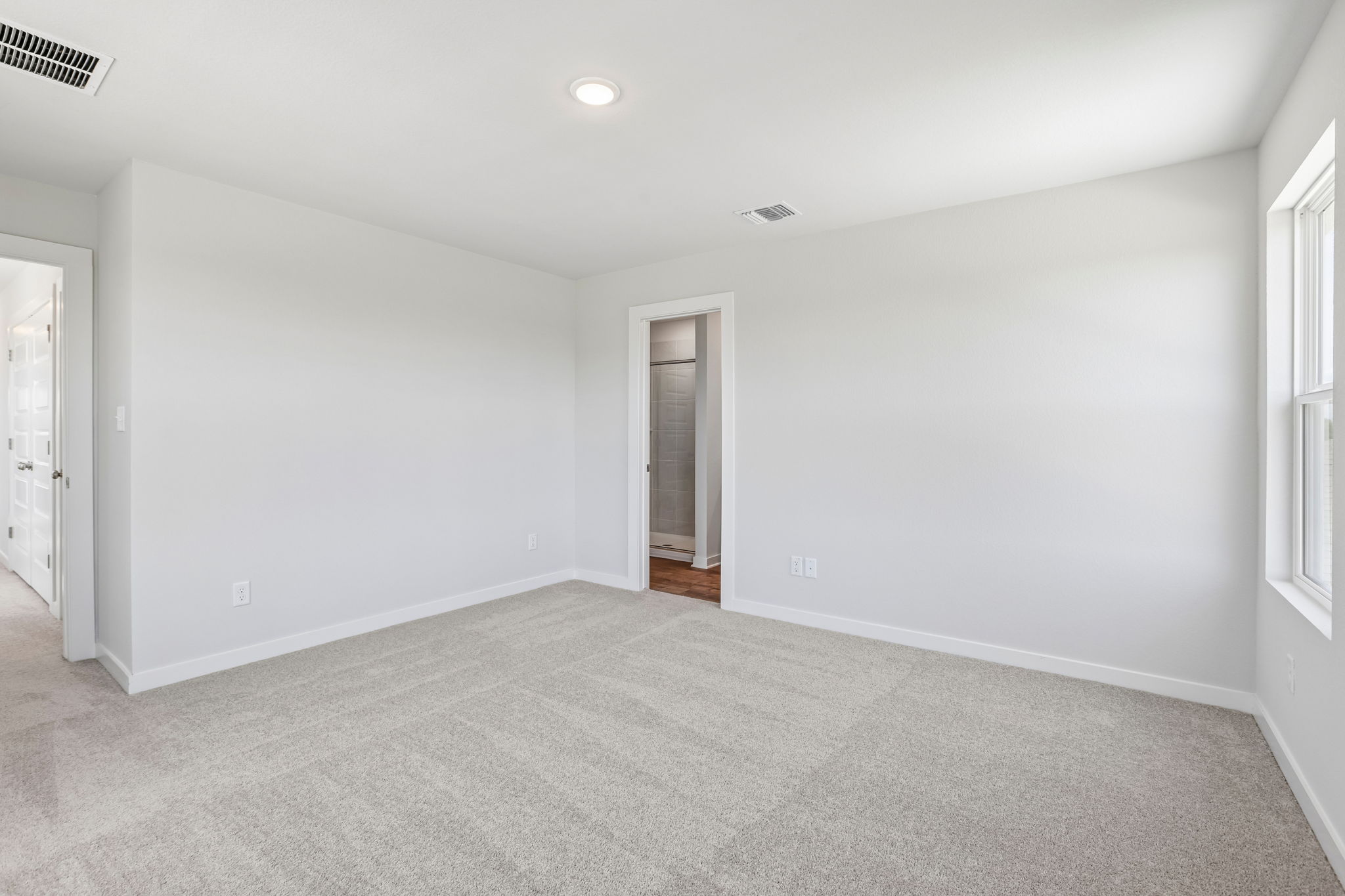 A room with white walls.