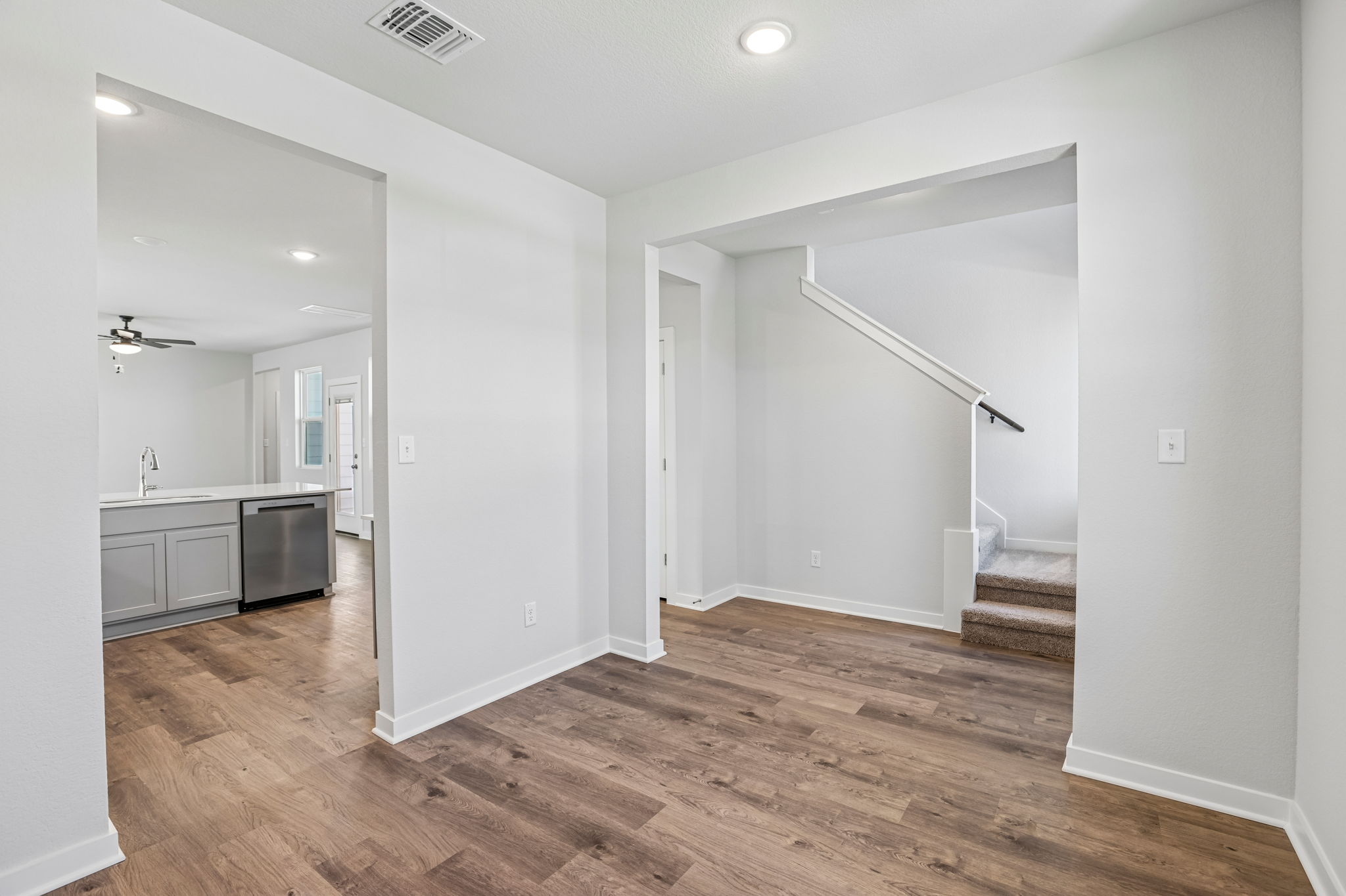 A room with white walls.