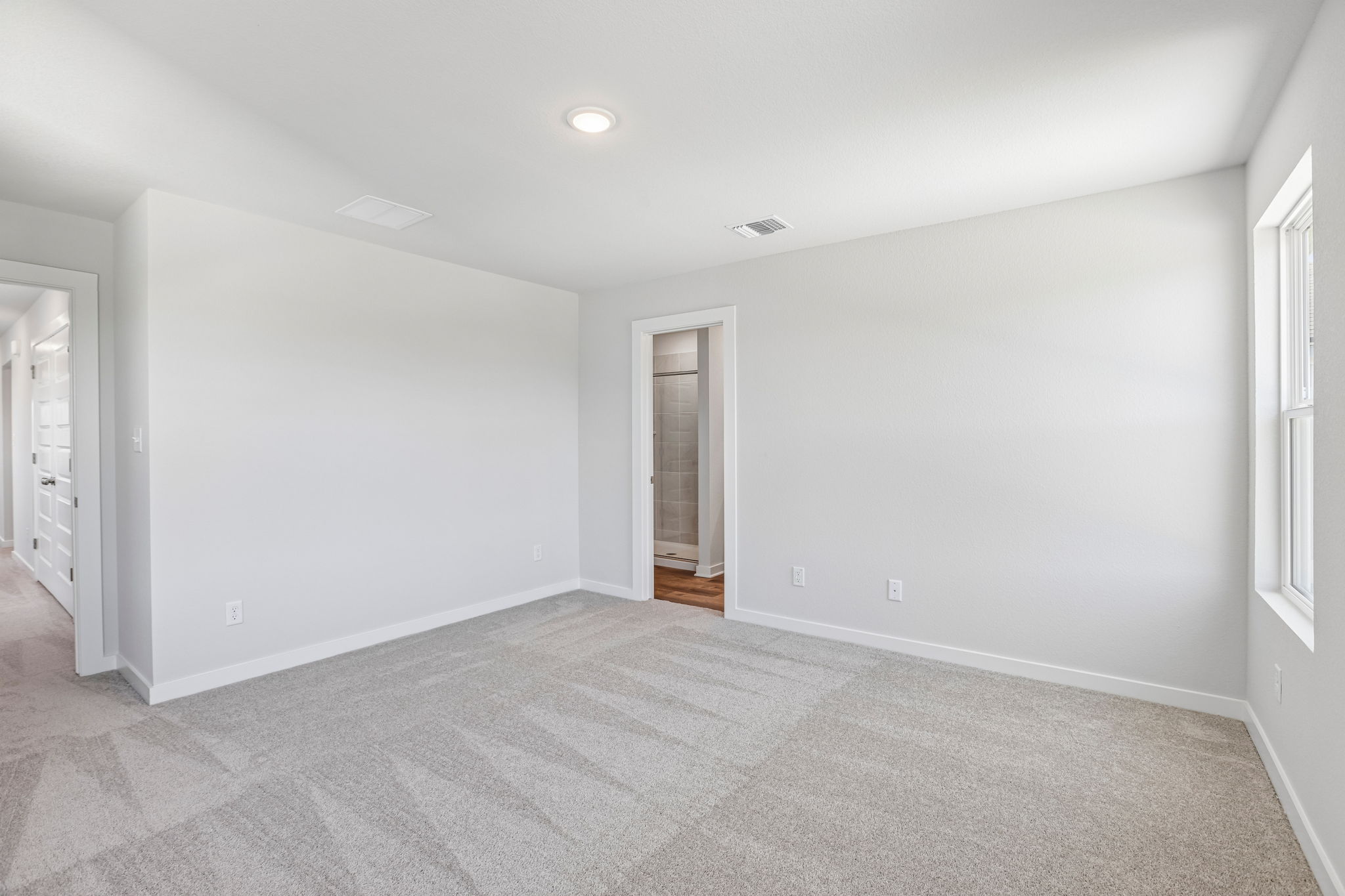 A room with white walls.